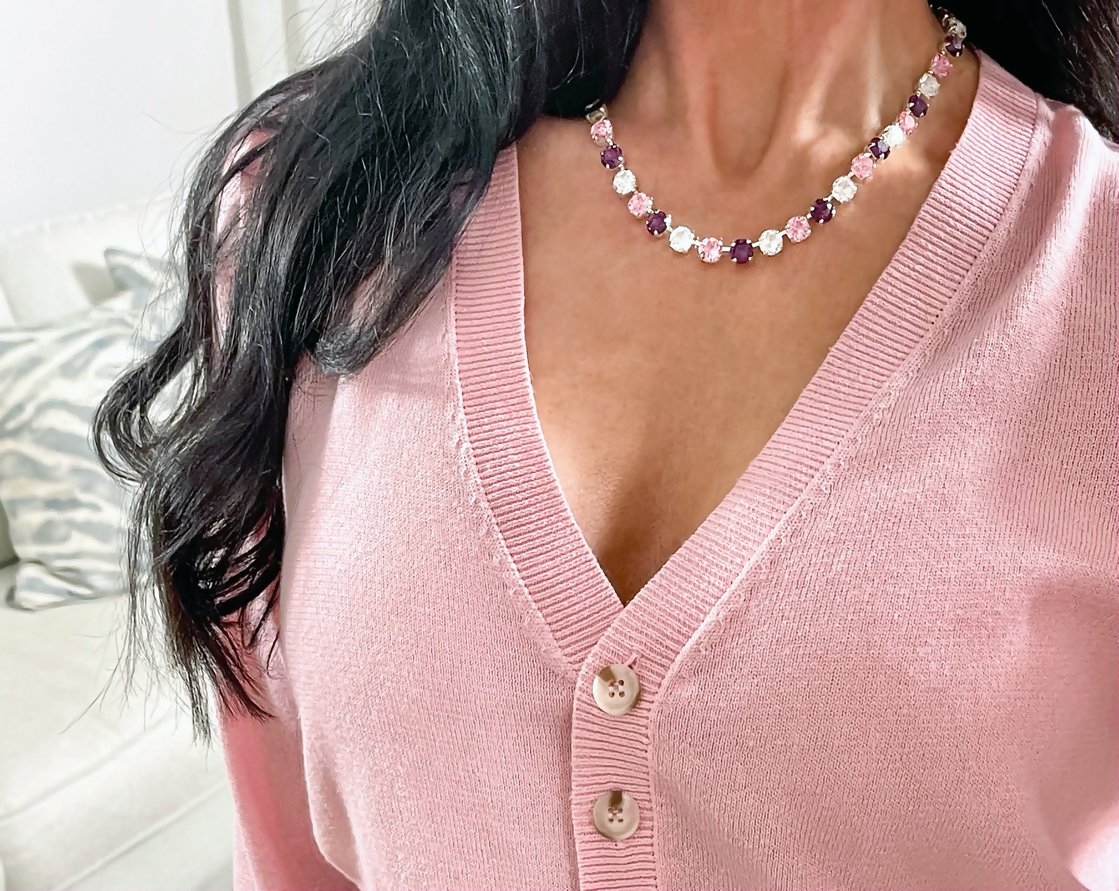 Halsband Swarovski Maya Rose Combo Silver - 5