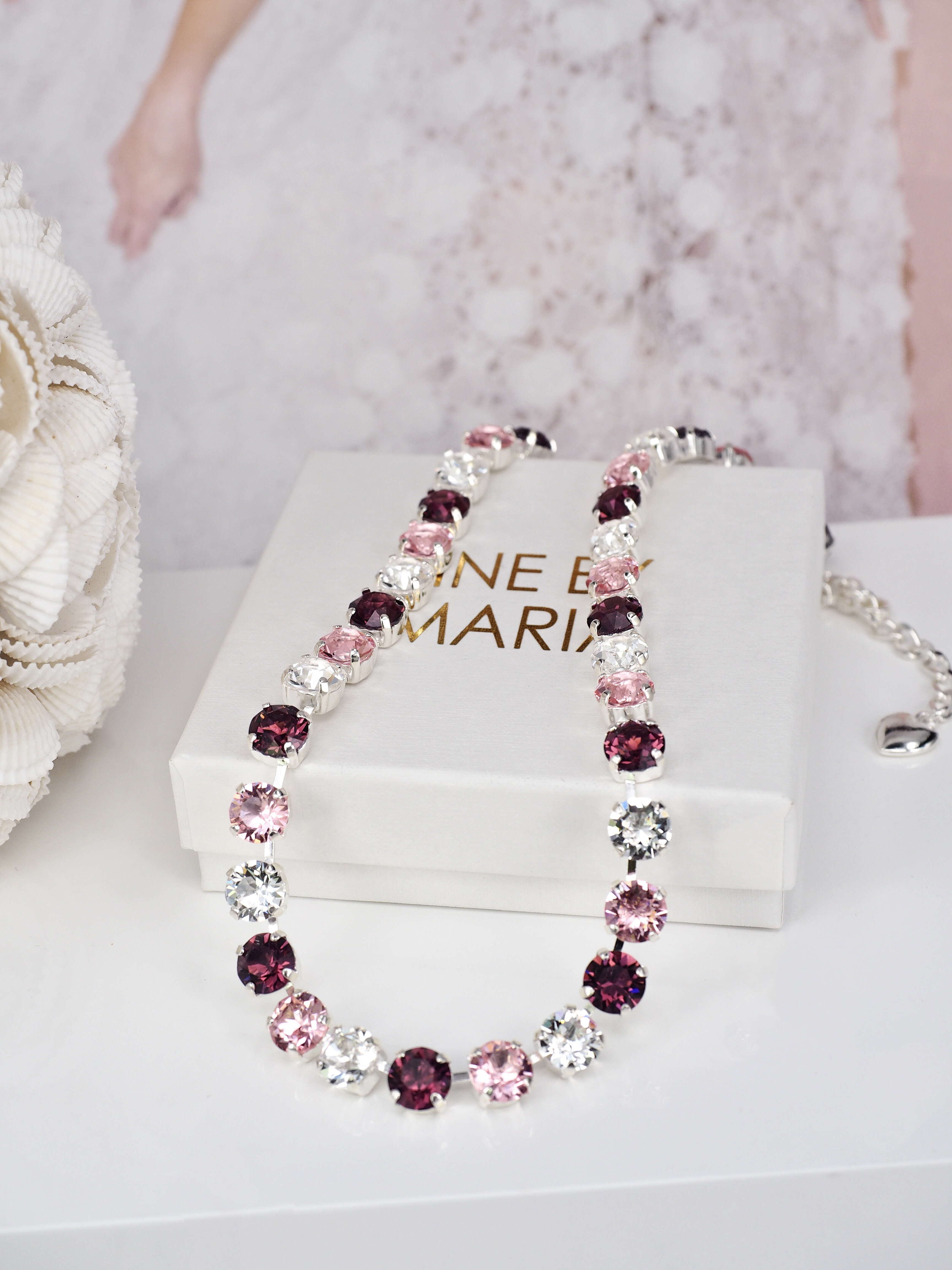 Halsband Swarovski Maya Rose Combo Silver