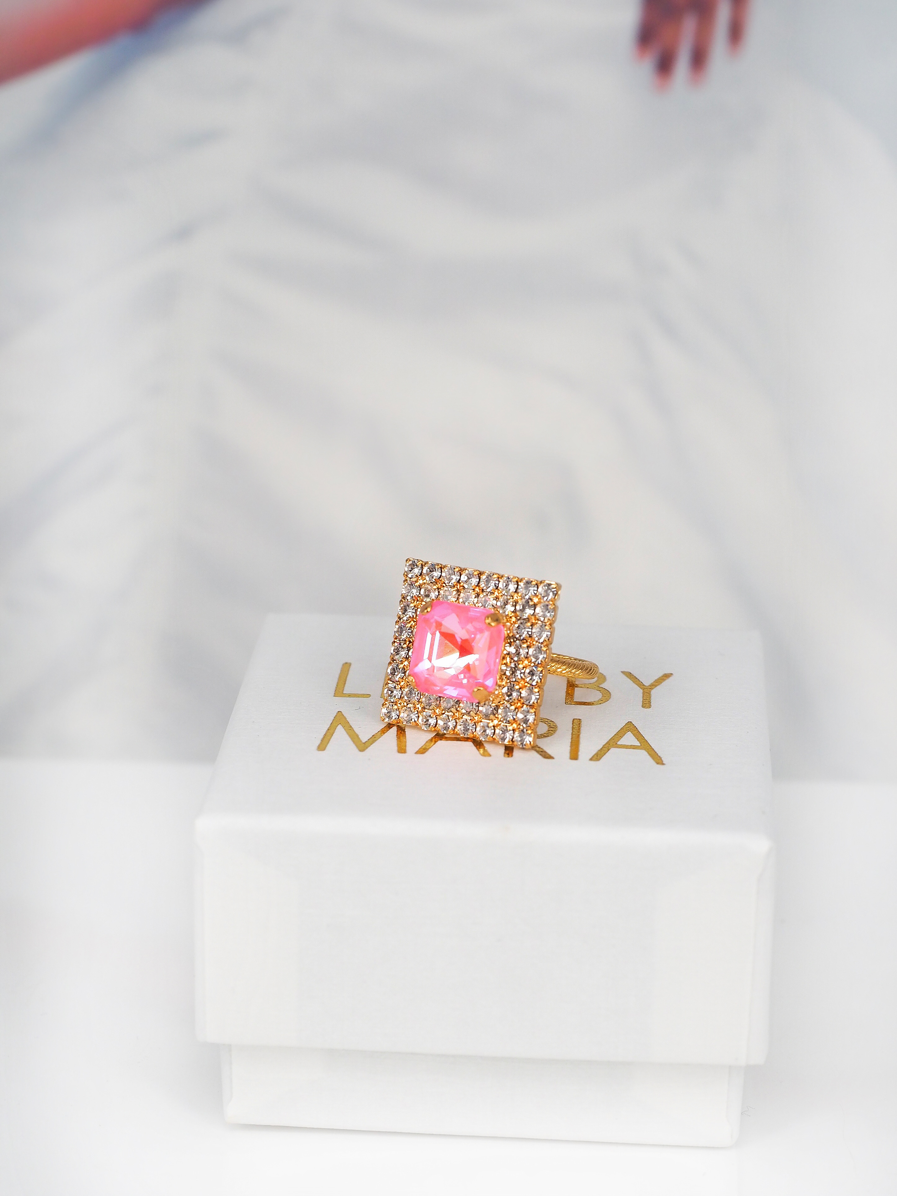 Ring Hazel Powder Rose Delite Gold