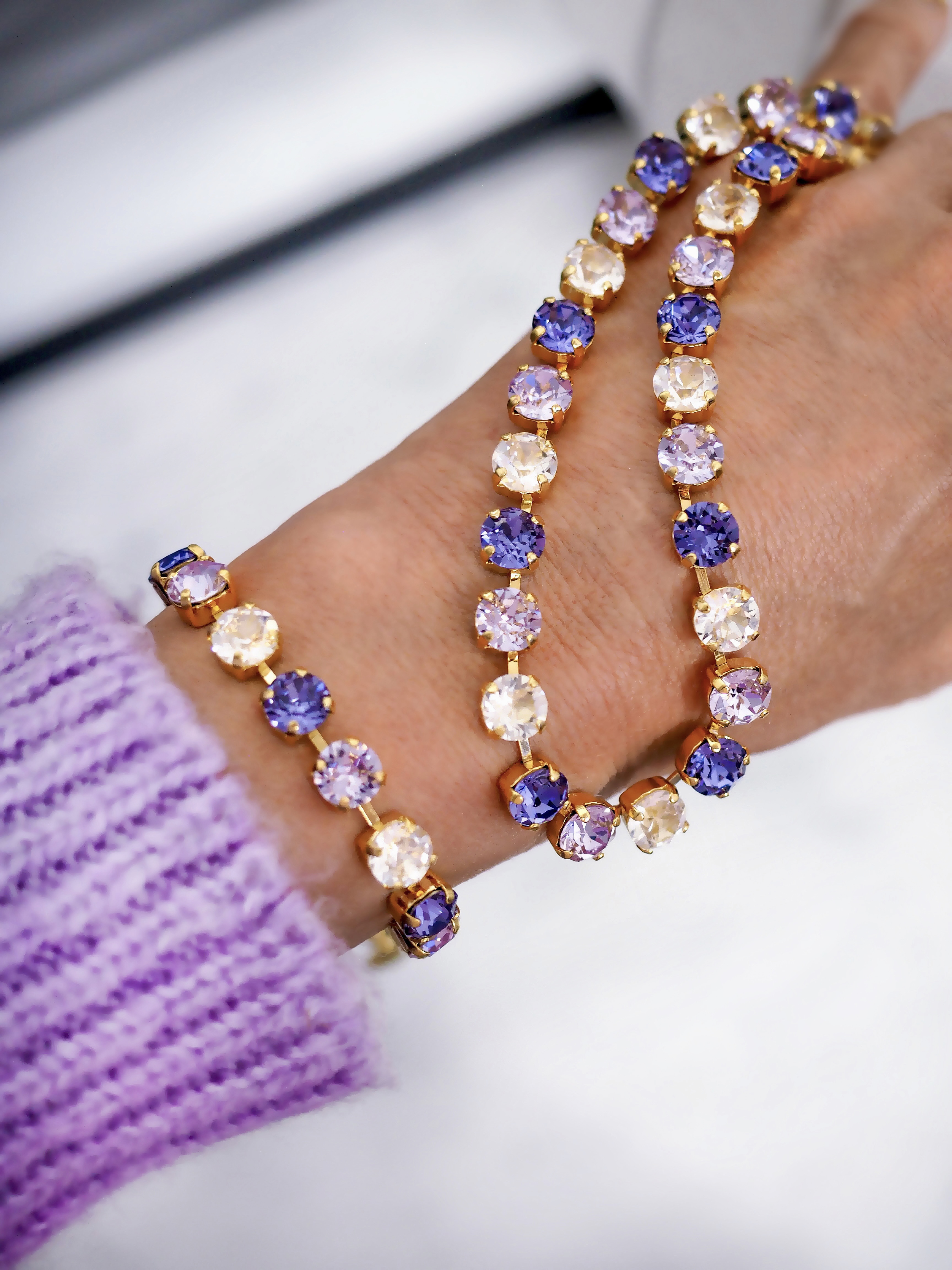Bracelet Maya Purple combo Gold - 2