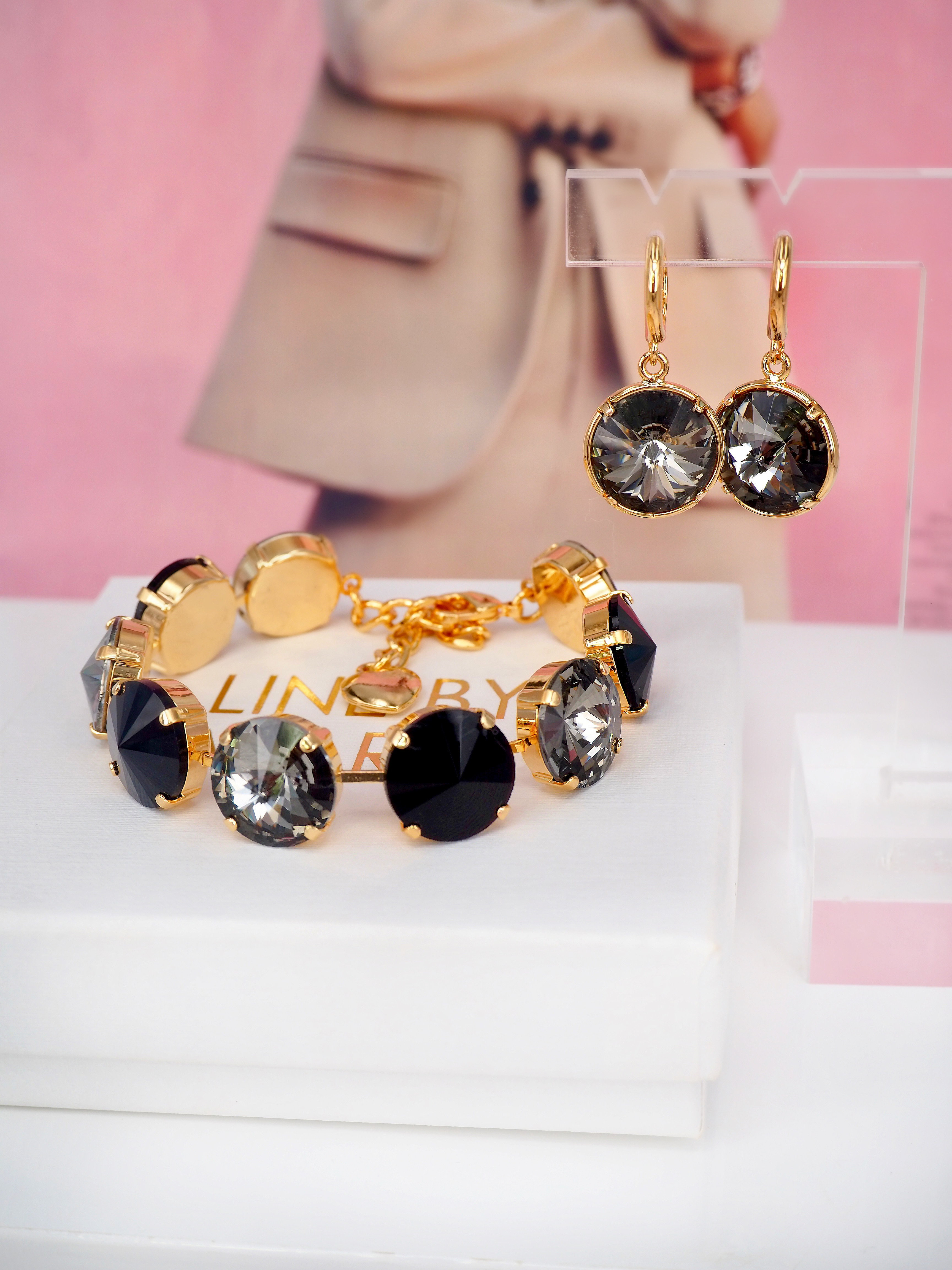Armband Angelina Black combo Gold - 2