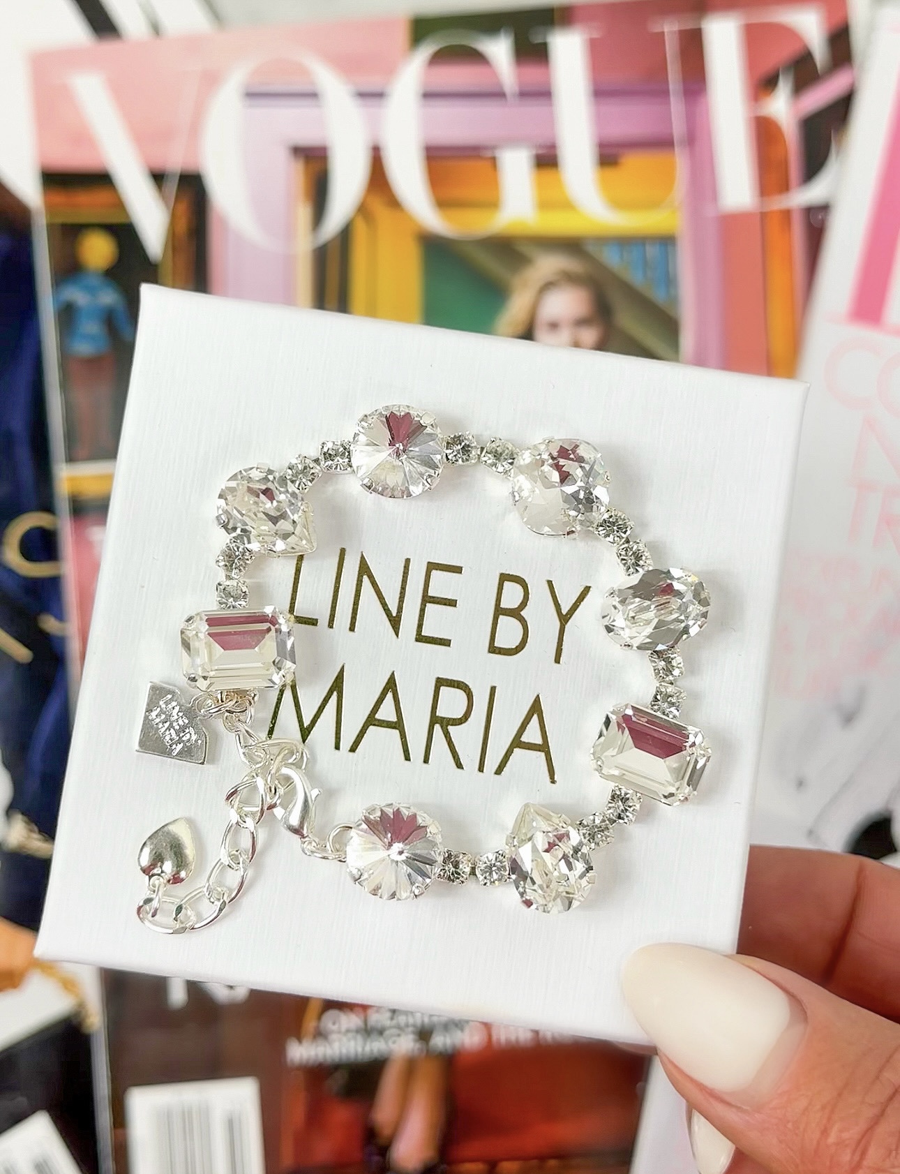 Armband Becca Clear Crystal Silver