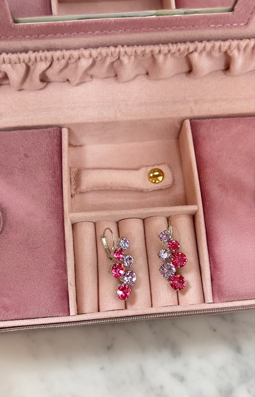 Earrings Vera Rose/Violet Silver