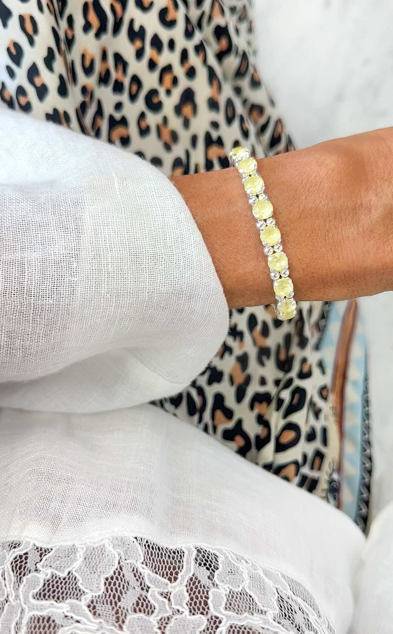 Armband Maxine Soft Yellow Ignite Silver