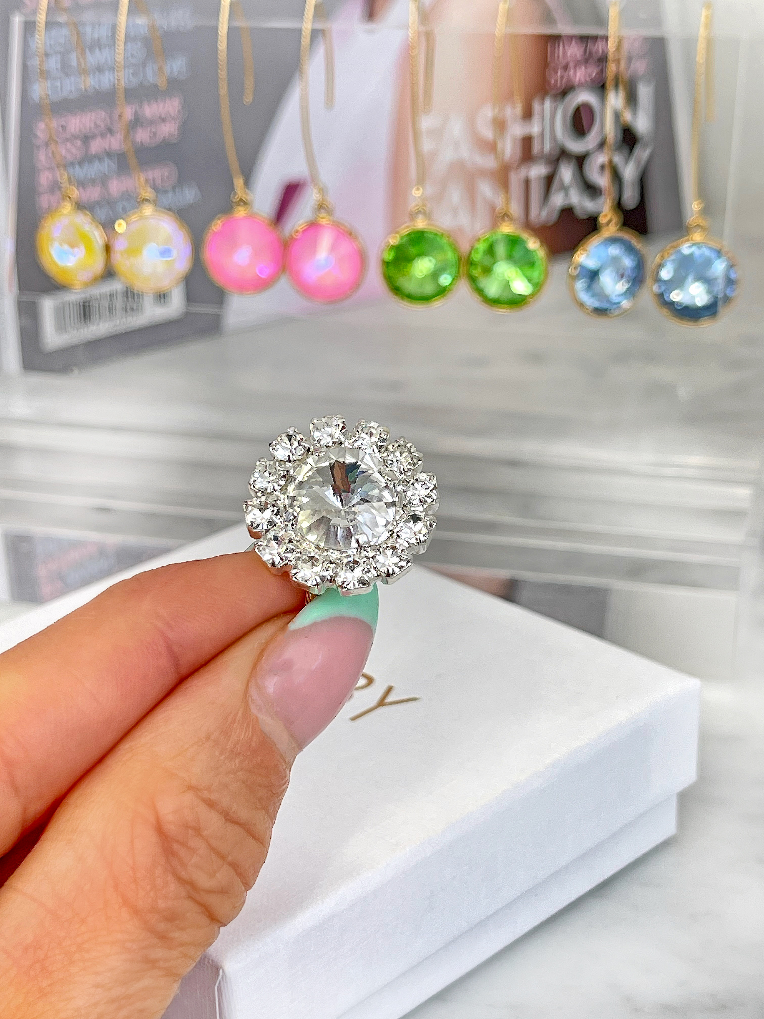 Ring Meghan Clear Crystal Silver