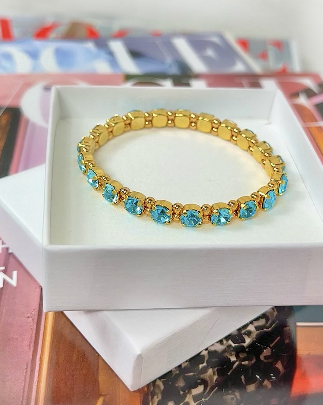 Bracelet Maxine Aqua Bohemica  Gold