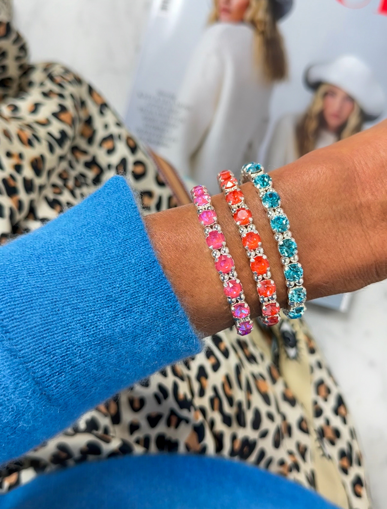 Bracelet Maxine Aqua Bohemica Silver - 2
