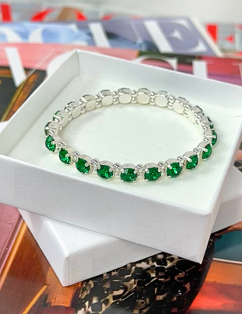 Armband Maxine Majestic Green Silver