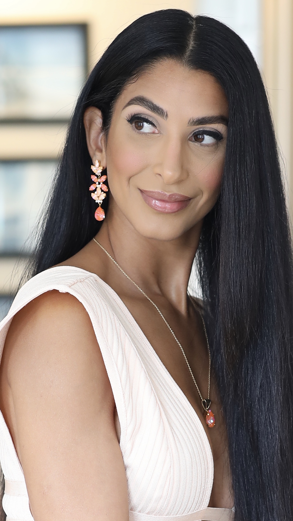 Earrings Daphne Peach/Orange Glow DeLite Gold - 2