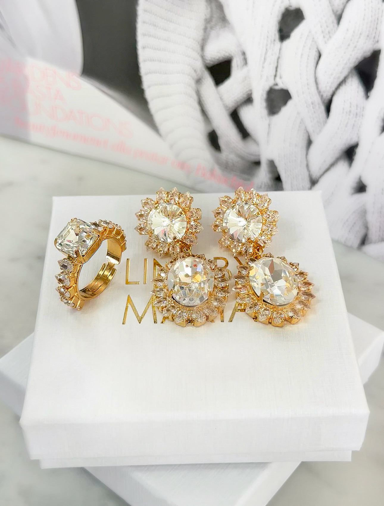 Earrings Tracy Clear Gold - 3