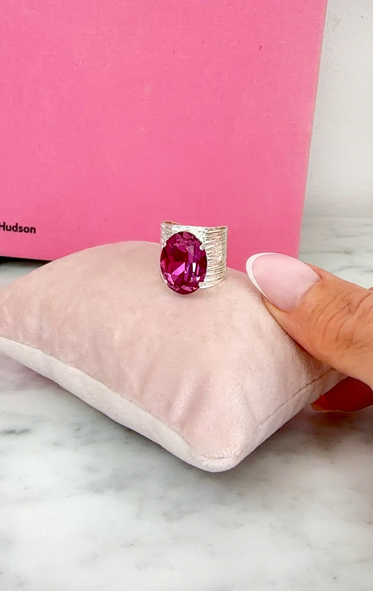 Ring Cleo Dark Rose Silver - 2