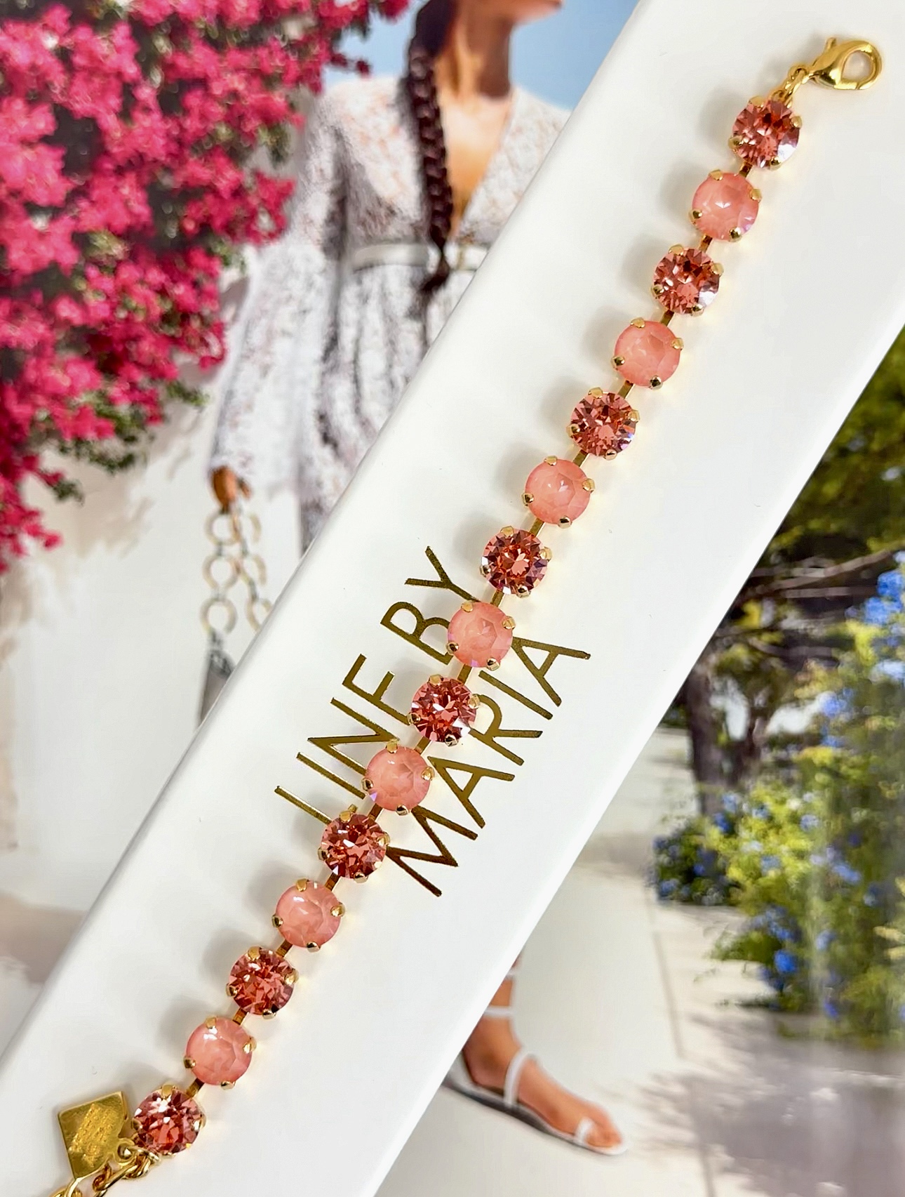 Armband Maya Flamingo/Rose peach Gold