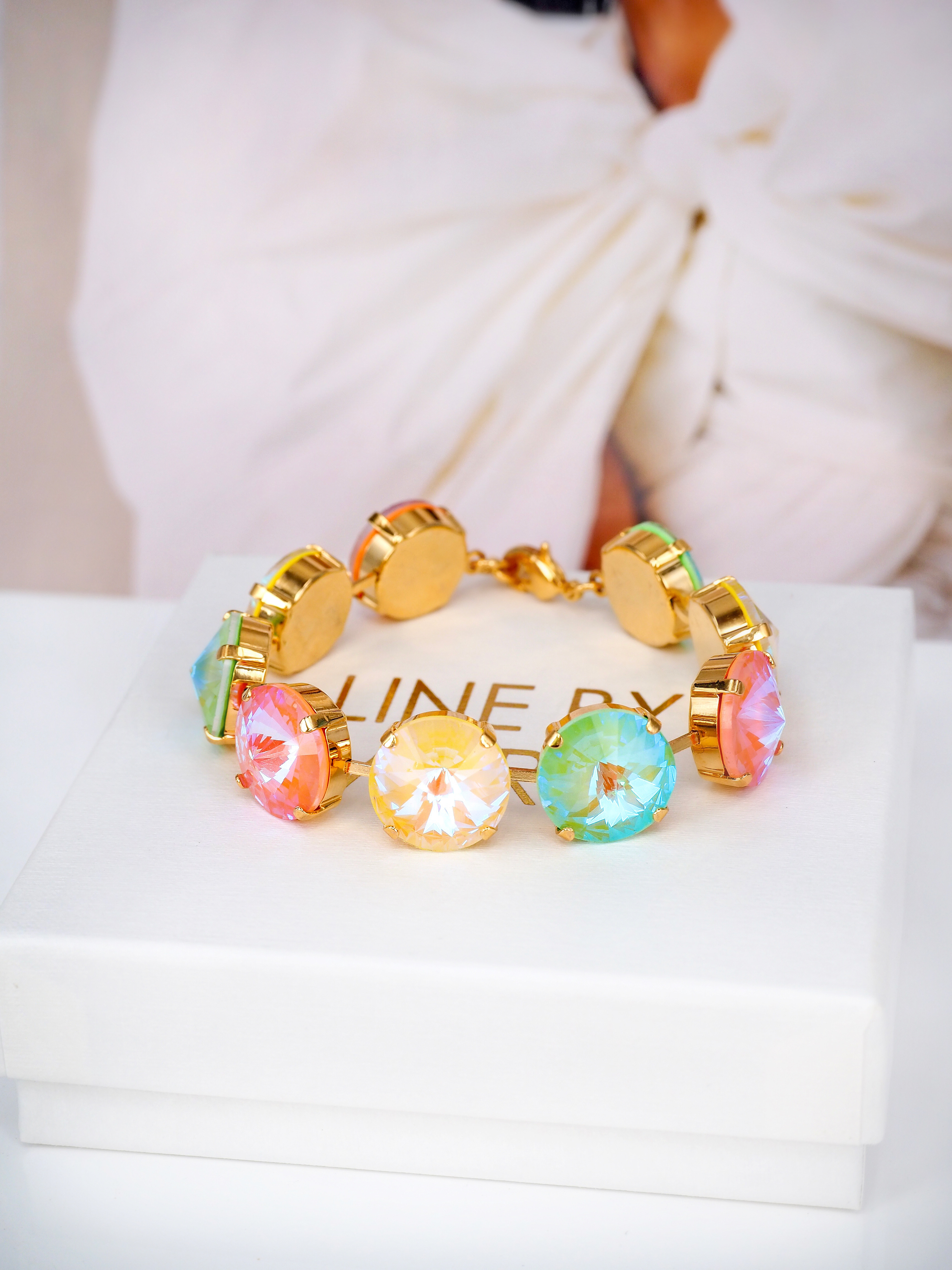 Armband Angelina Pastel combo Gold