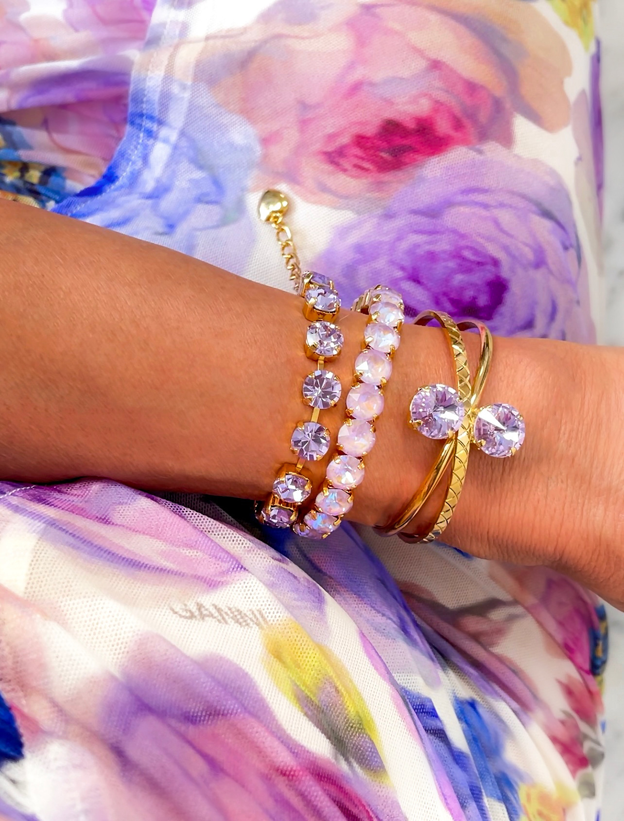 Armband Maya Violet Gold - 5