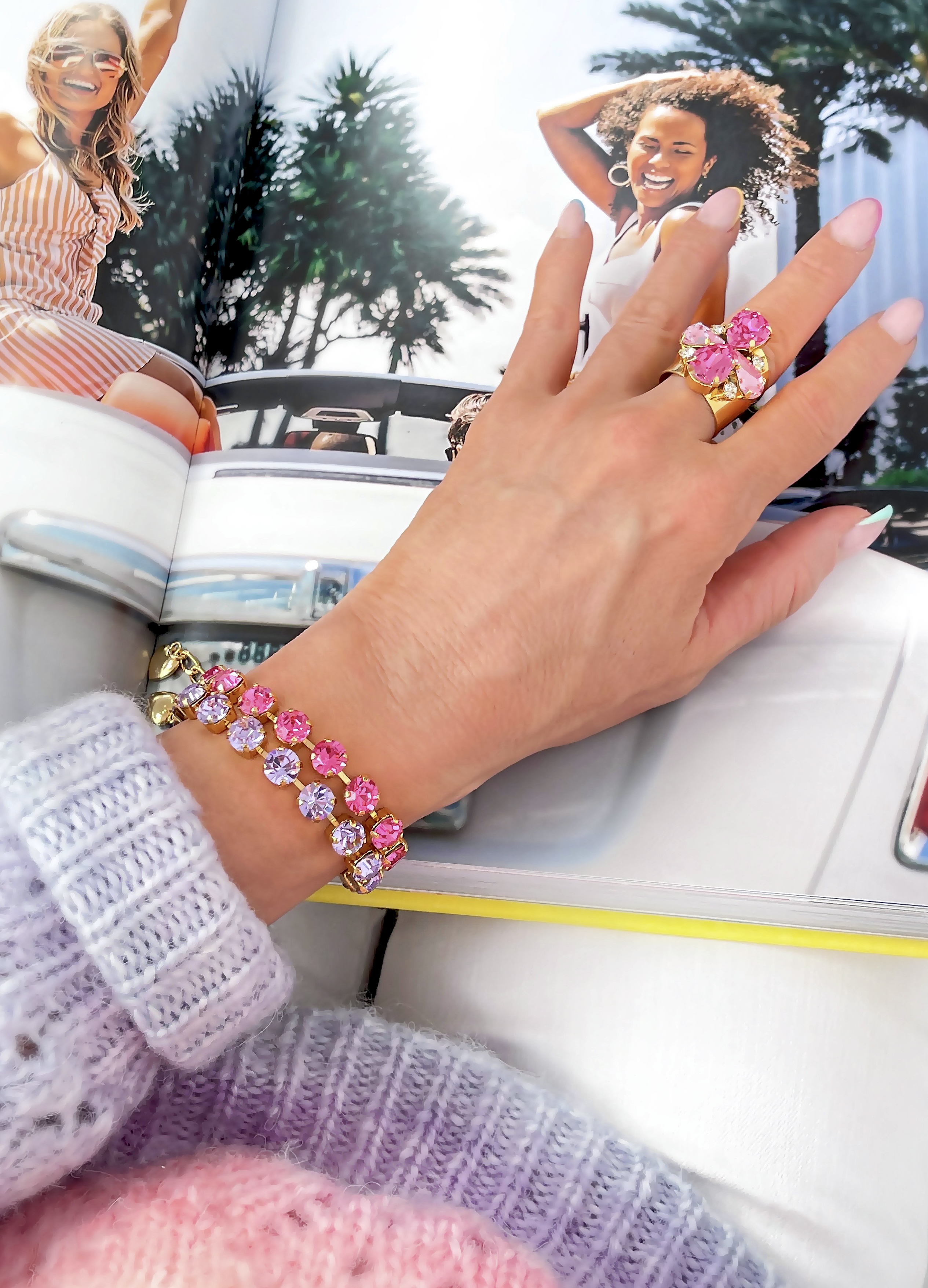 Armband Maya Violet Gold - 4