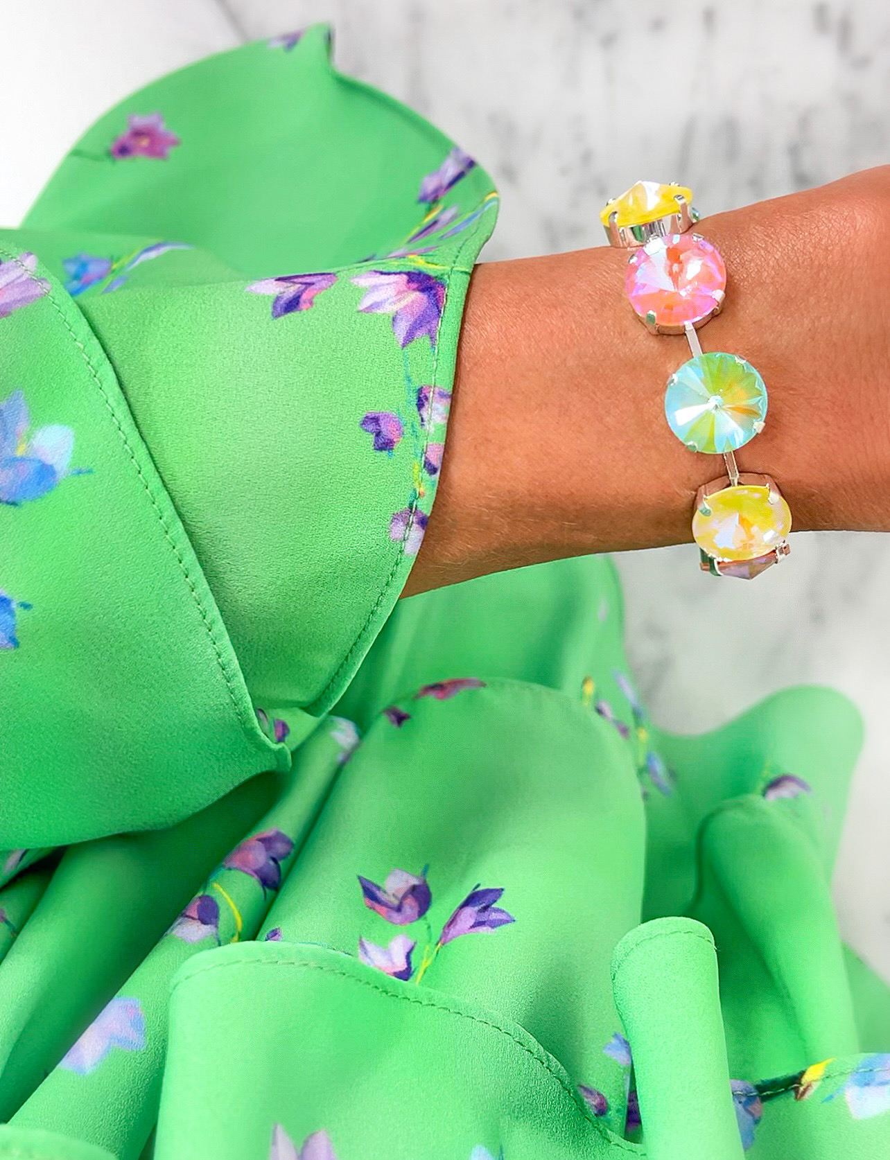 Bracelet Angelina Pastel combo Silver - 2