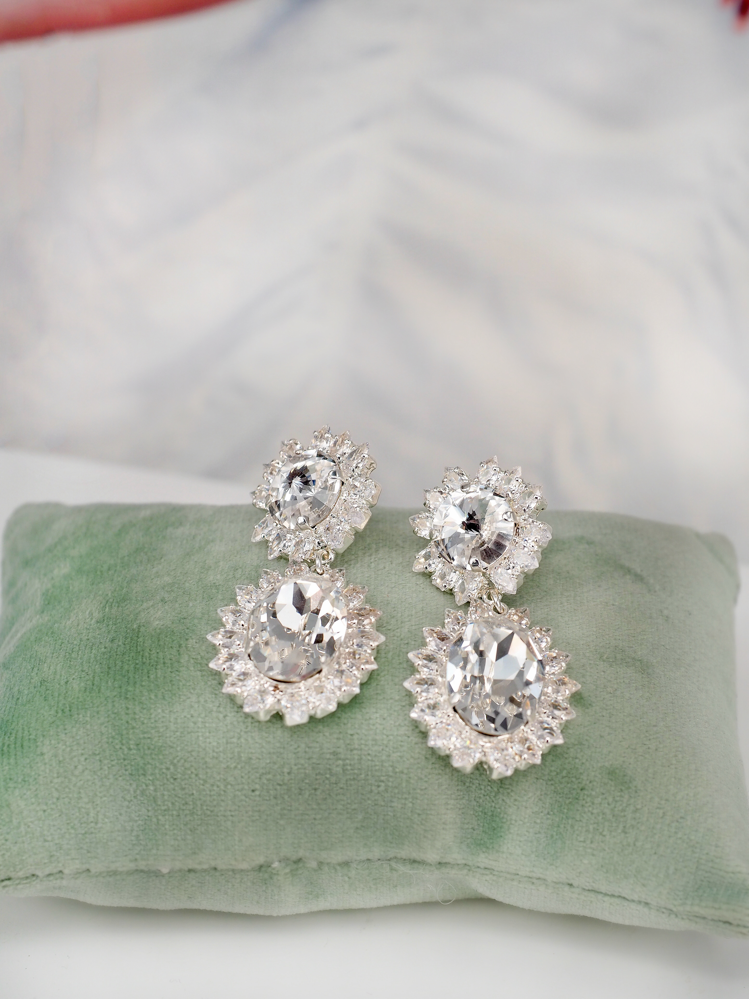Earrings Tracy Clear Silver