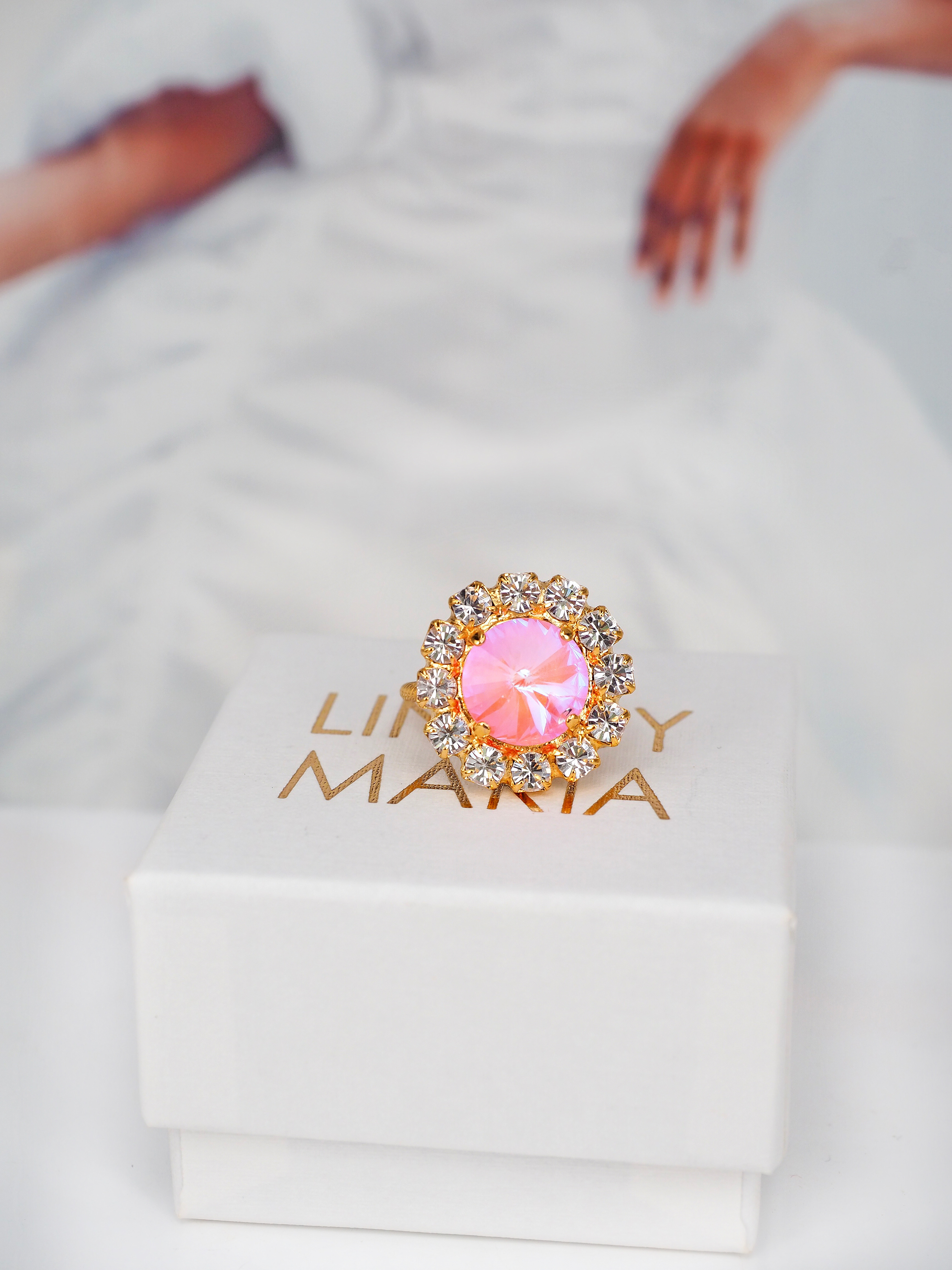 Ring Meghan Powder Rose Delite Gold