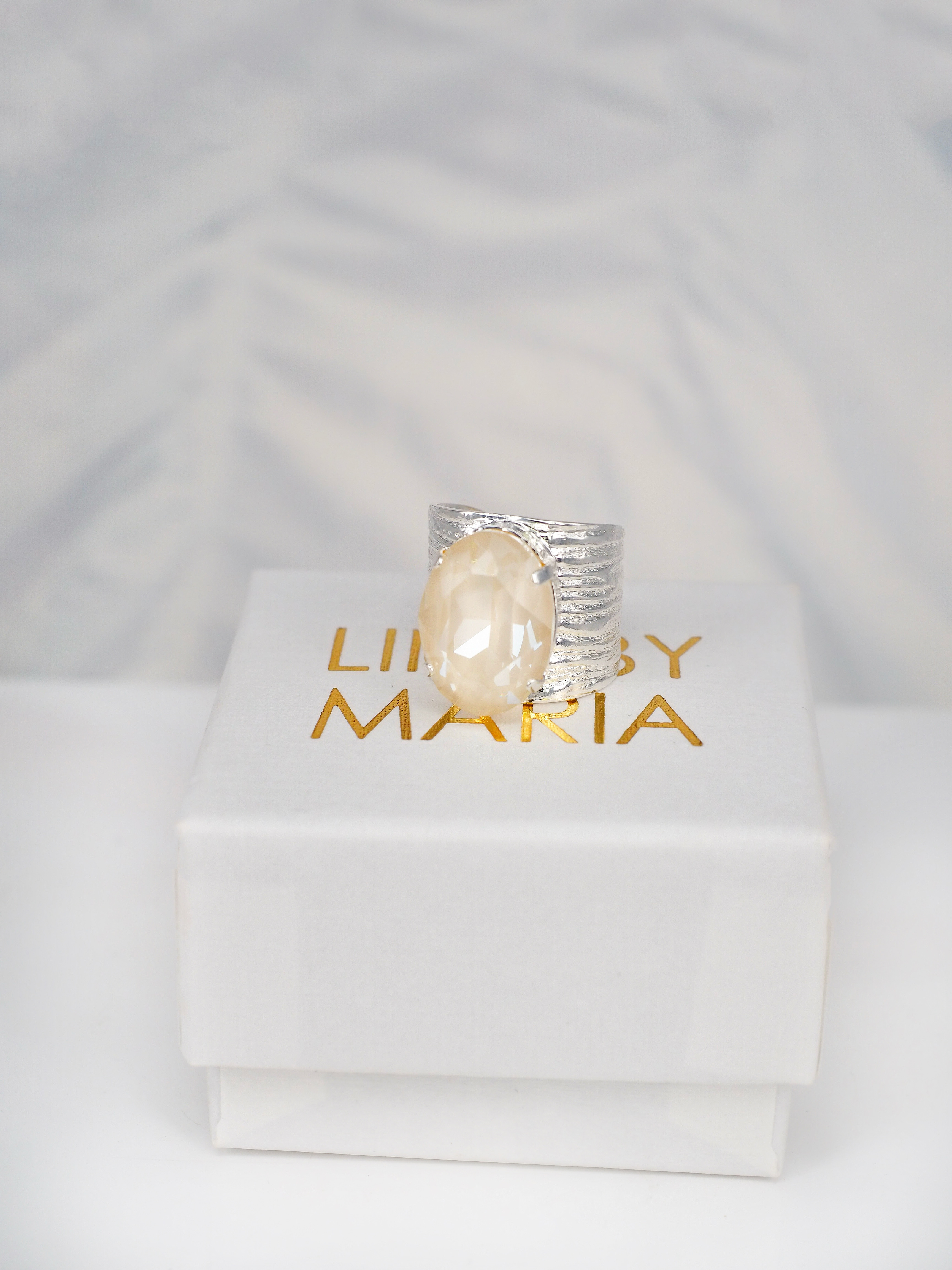 Ring Cleo Linen Ignite Silver