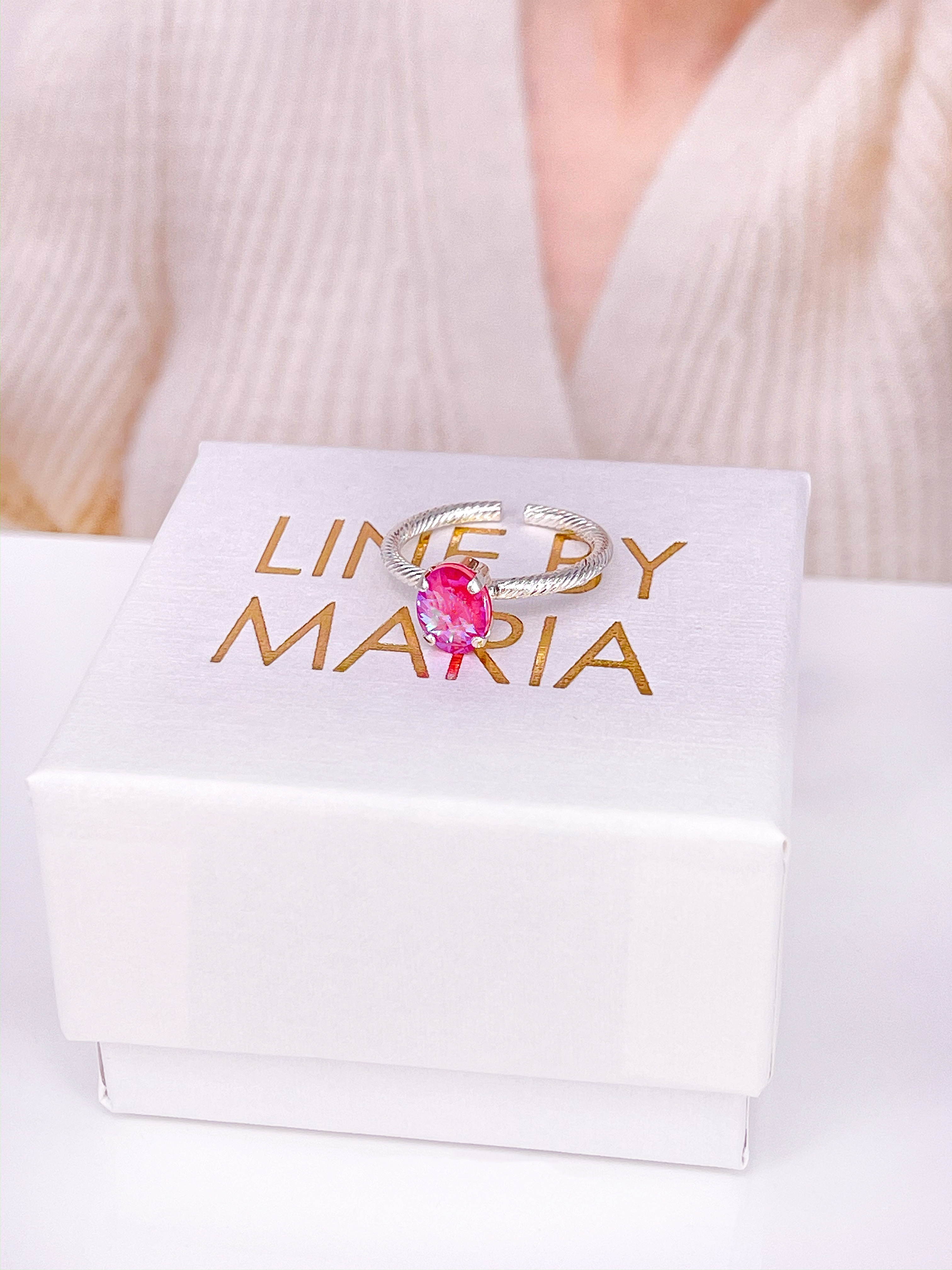 Ring Tess Lotus Pink DeLite Silver