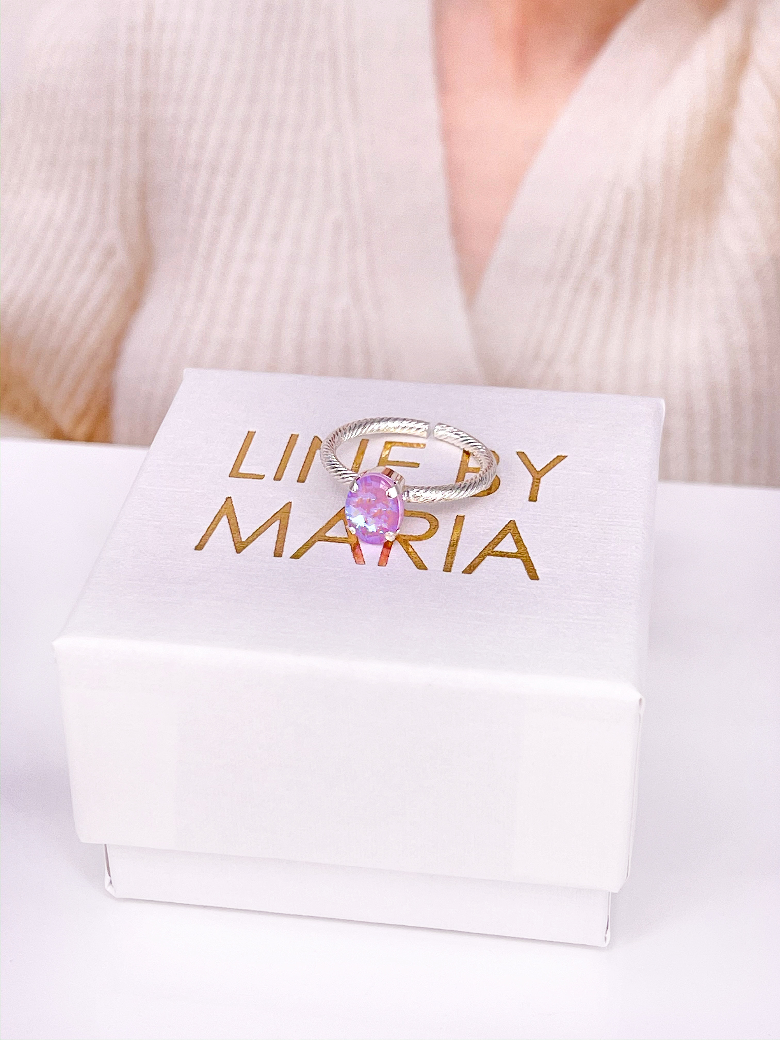 Ring Tess Lavender DeLite Silver