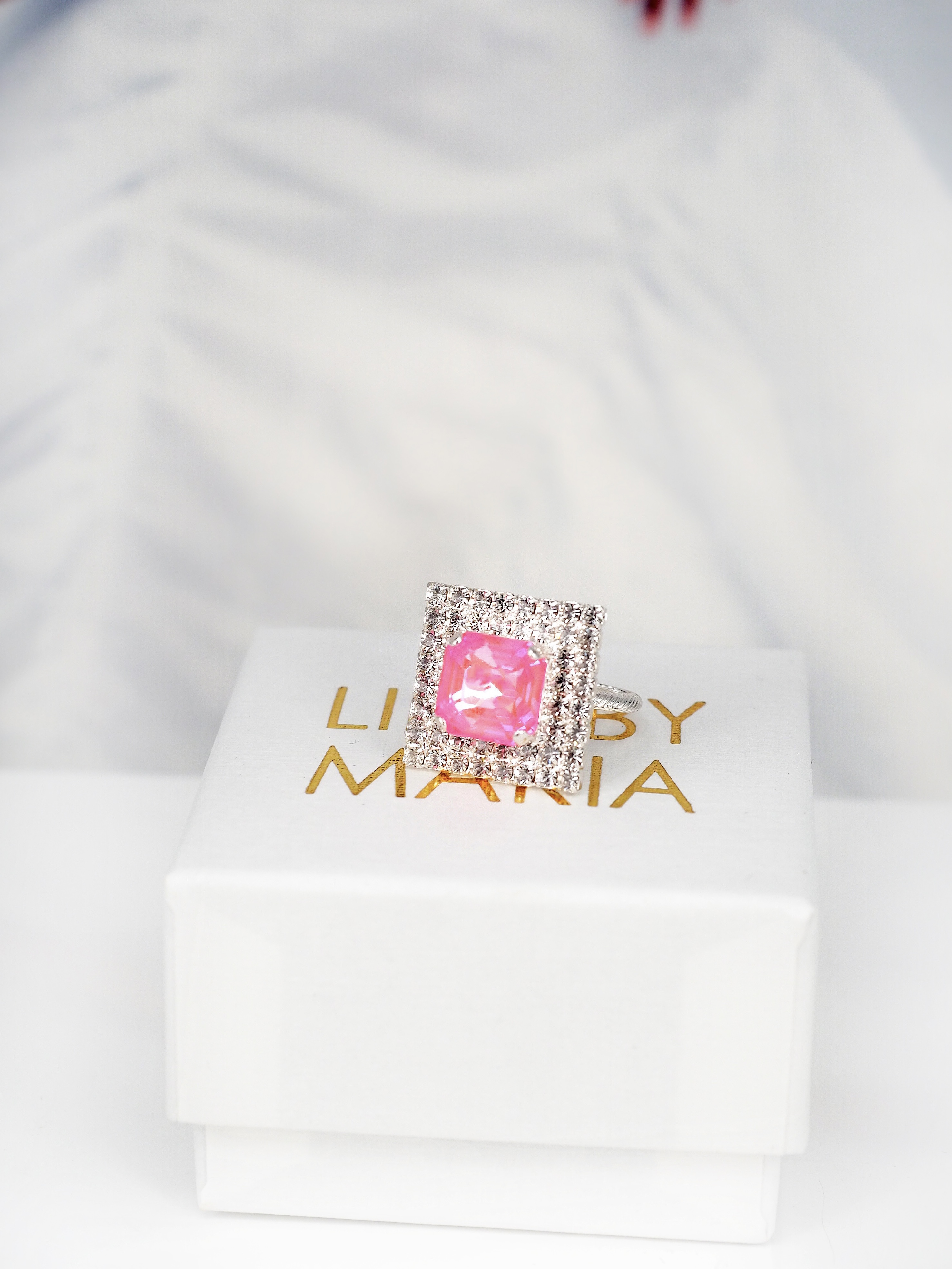 Ring Hazel Powder Rose Delite Silver