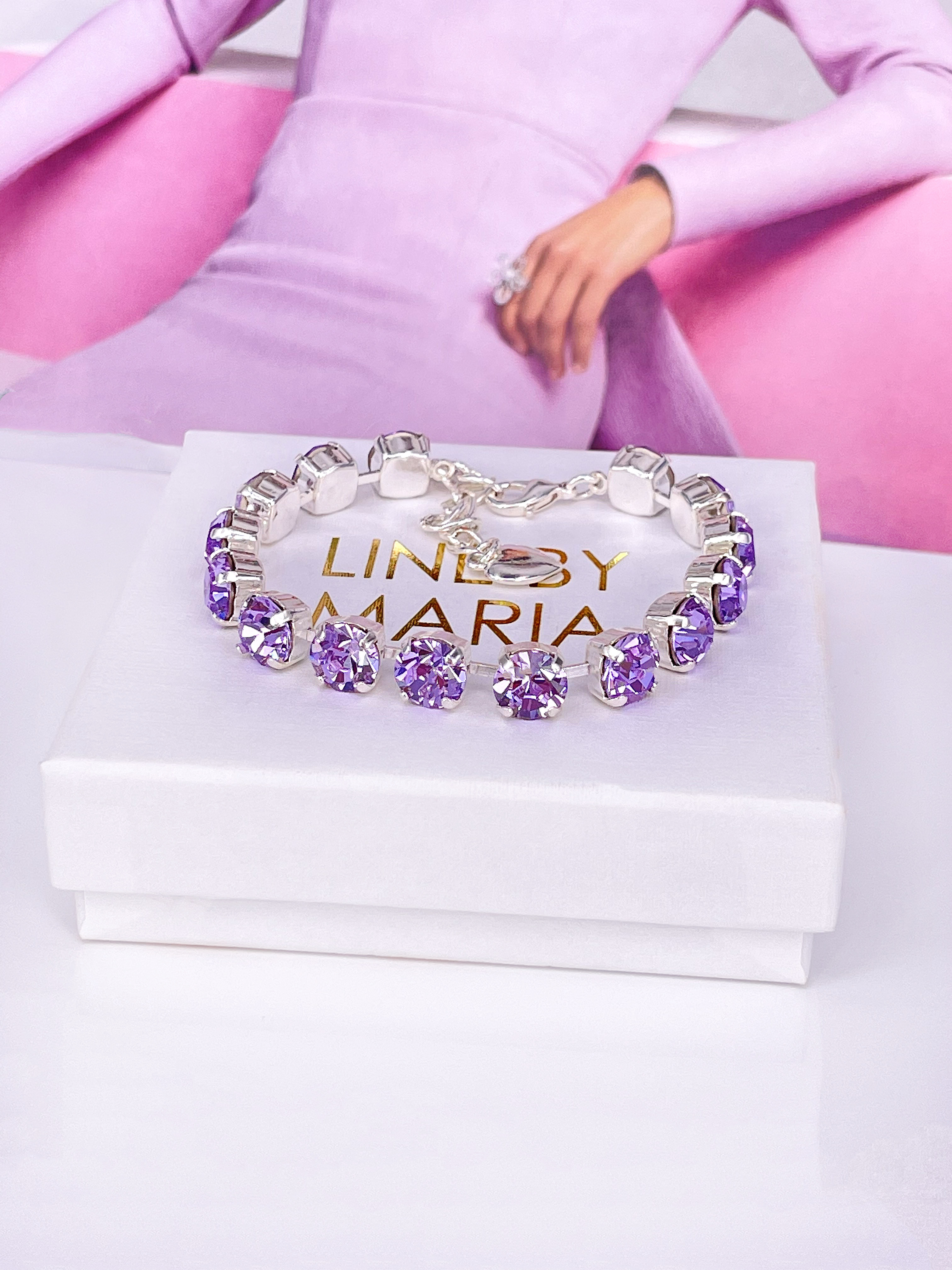 Armband Maya Violet Silver