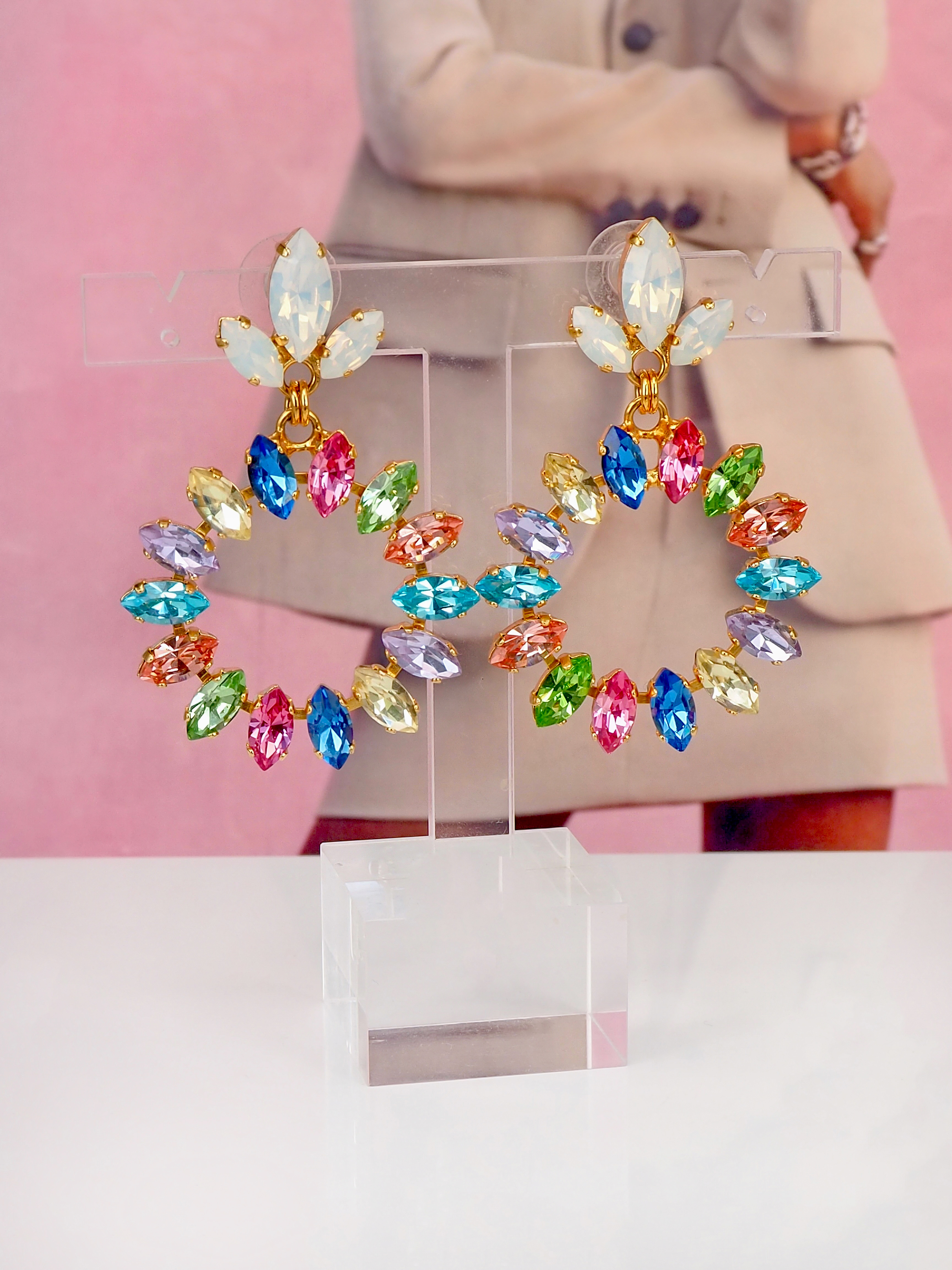 Earrings Leonore Water Lily Gold
