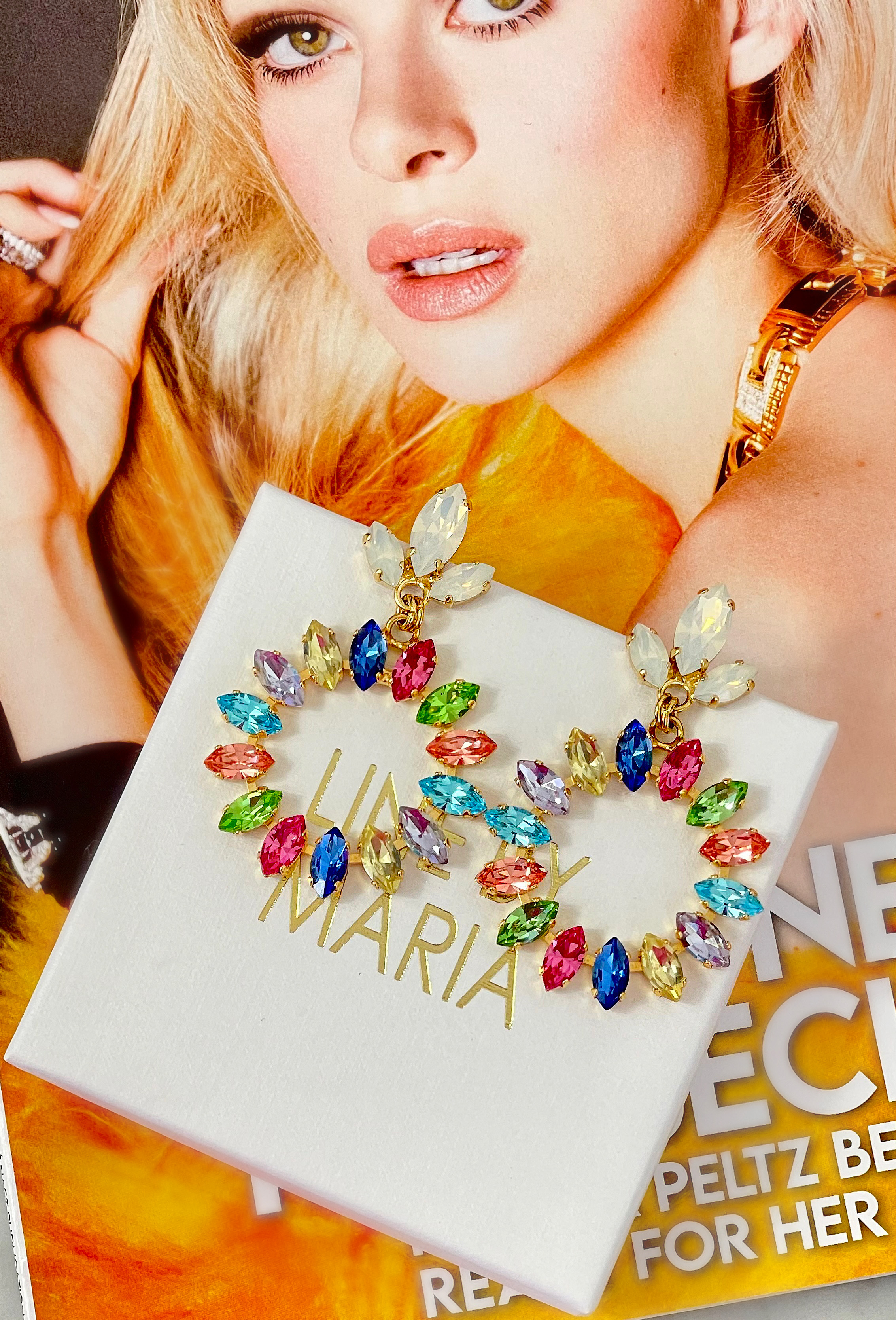 Earrings Leonore Water Lily Gold - 2