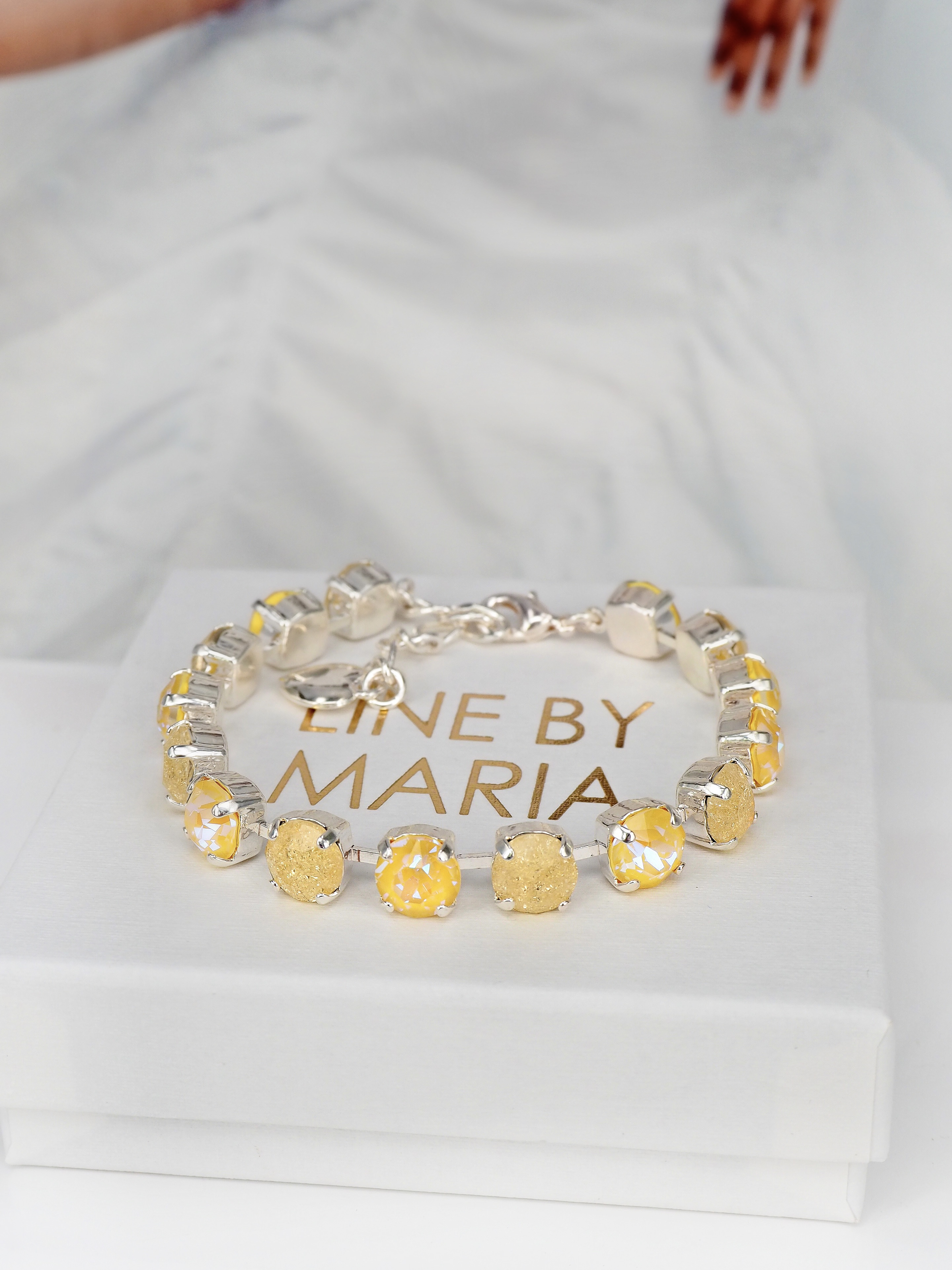 Bracelet Maya Yellow Crush Silver