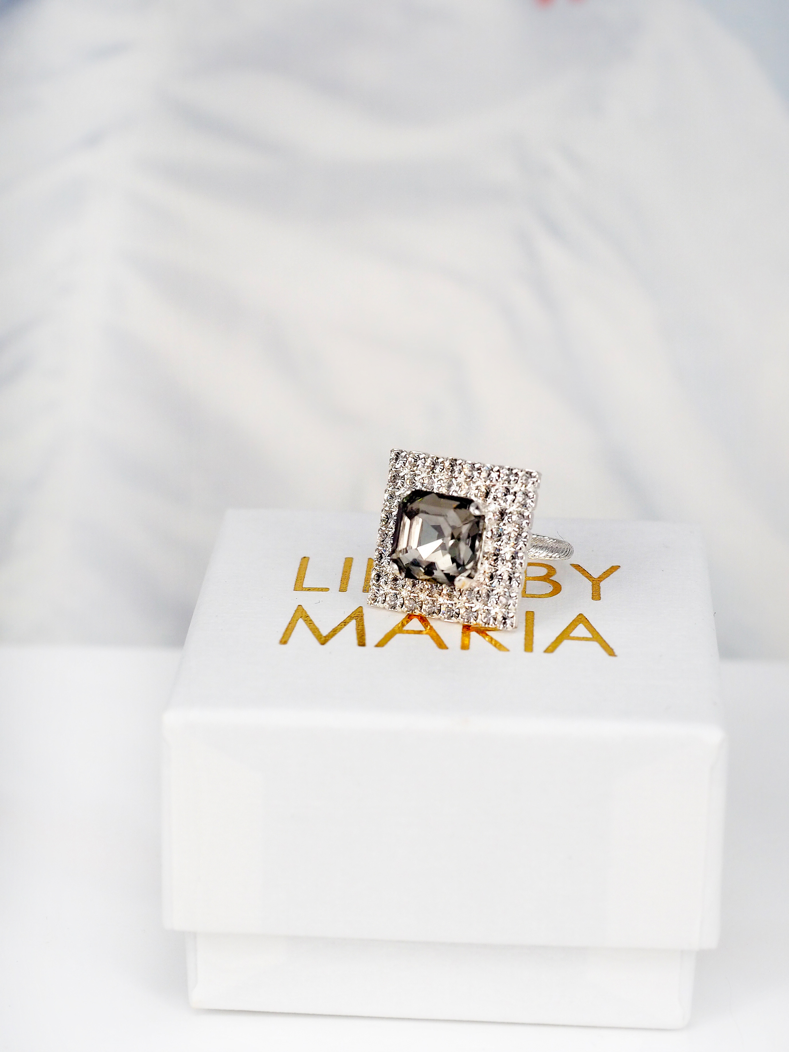 Ring Hazel Black Diamond  Silver
