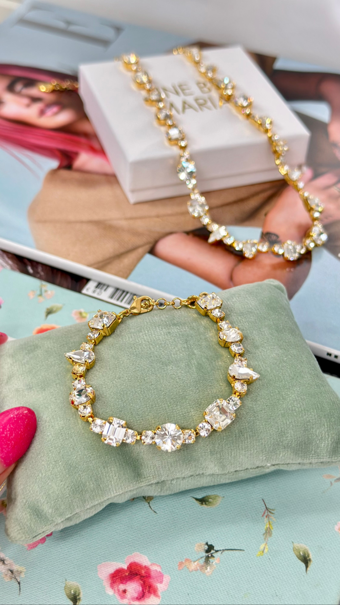 Armband Avery Clear Crystal Gold - 3