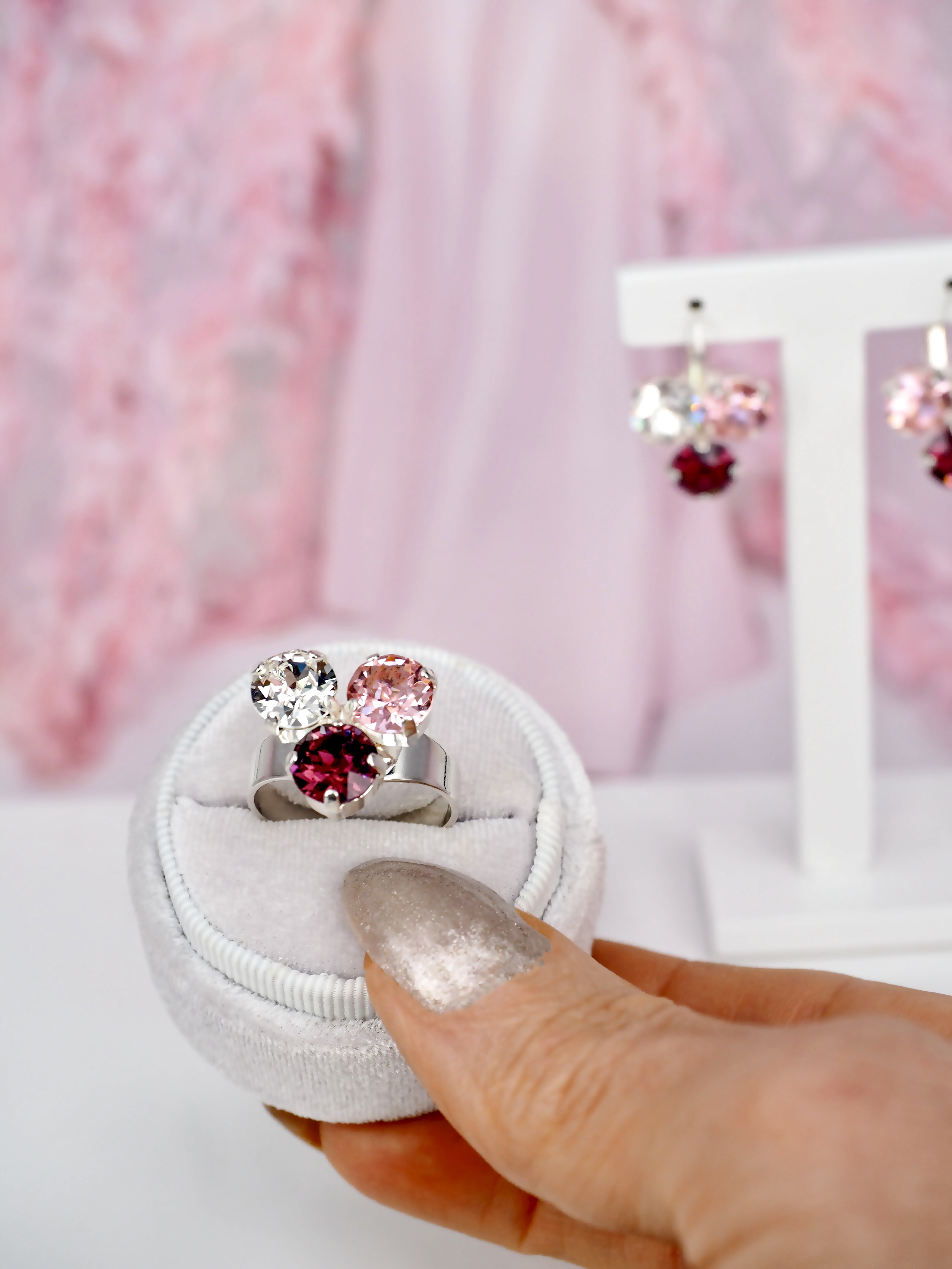 Ring Maya Triangle Rose Combo Silver