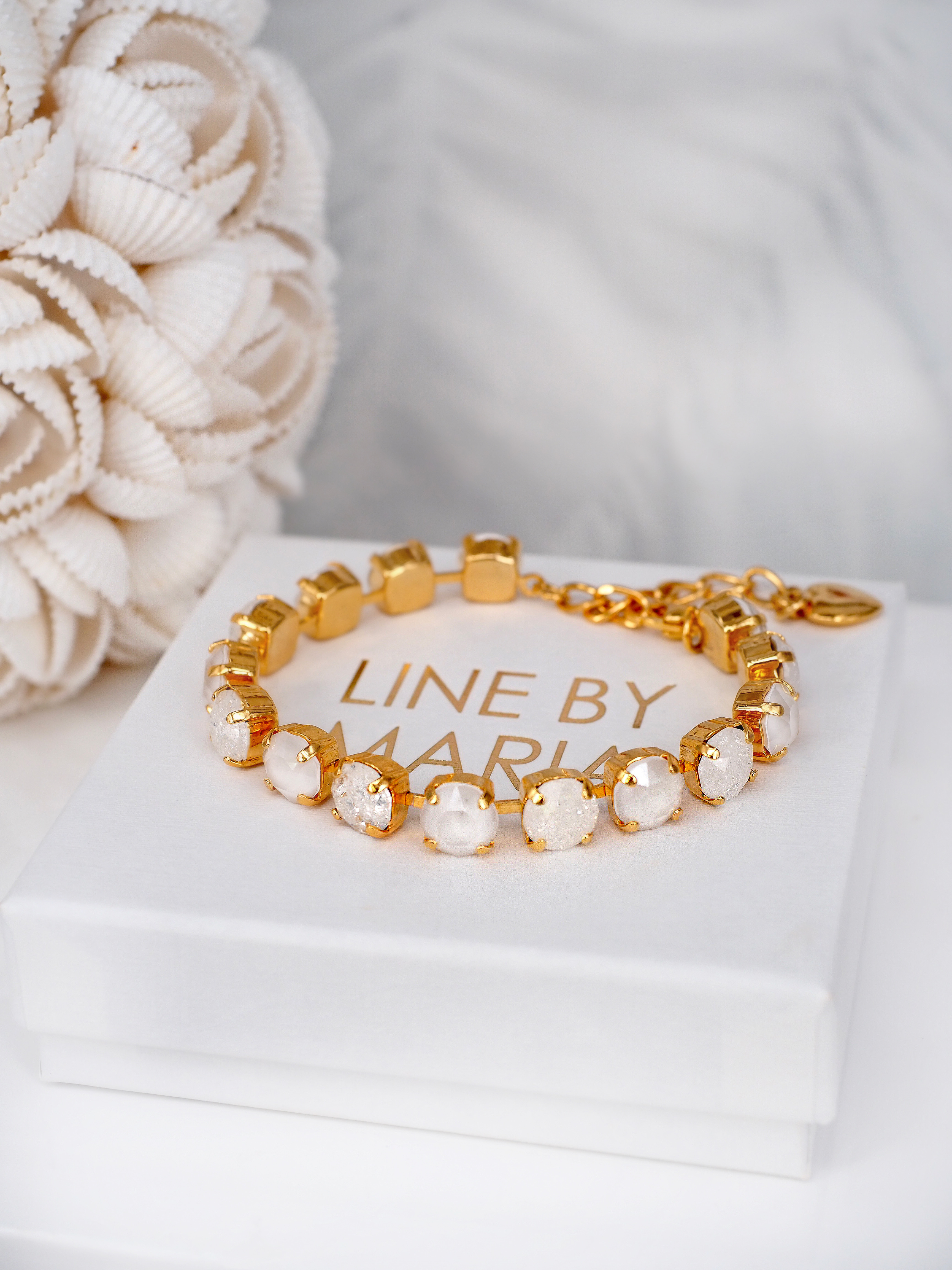 Bracelet Maya Crispy White Gold