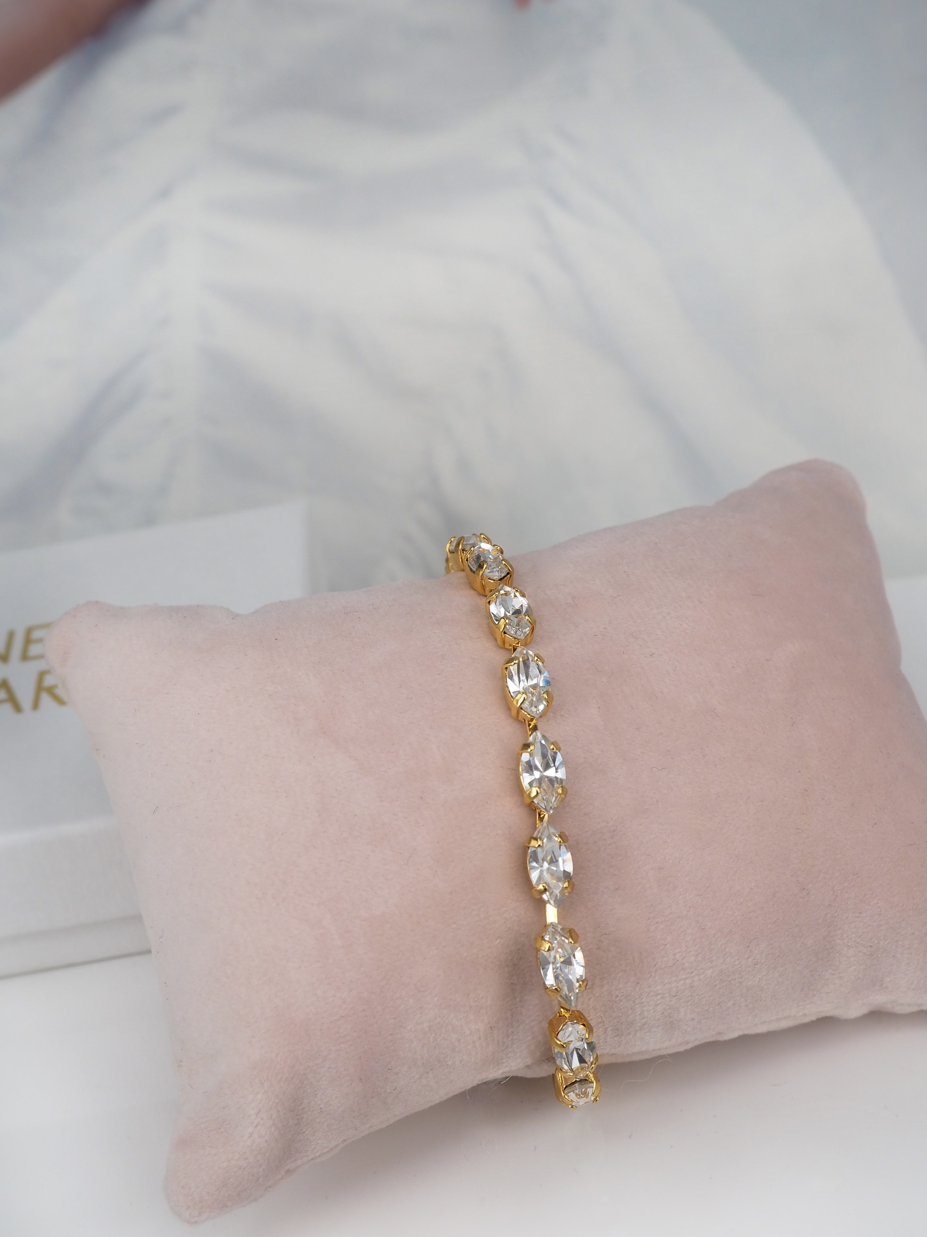Armband Hannah Clear Crystal Gold - 2