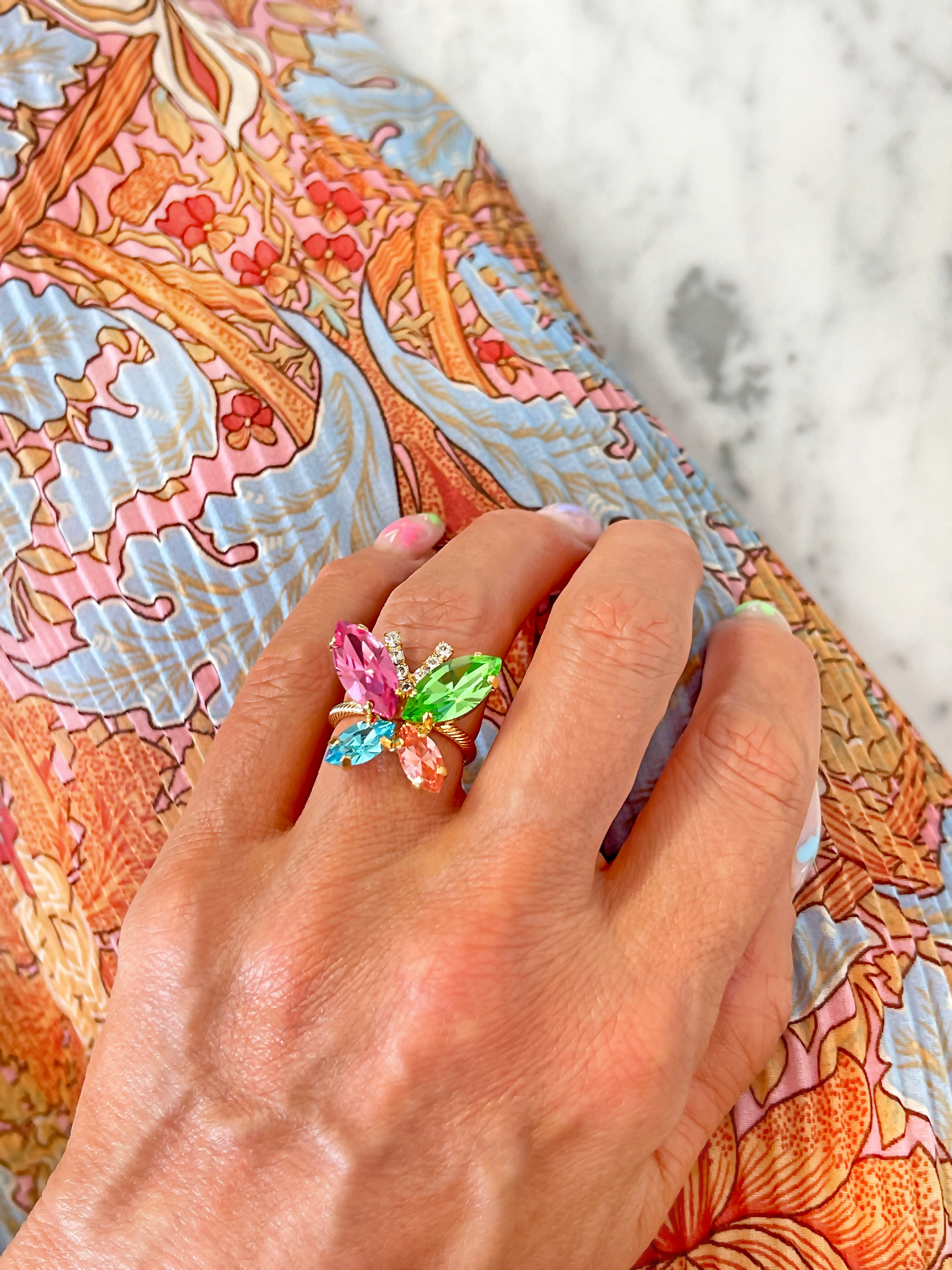 Ring Butterfly Multi Combo Gold - 2
