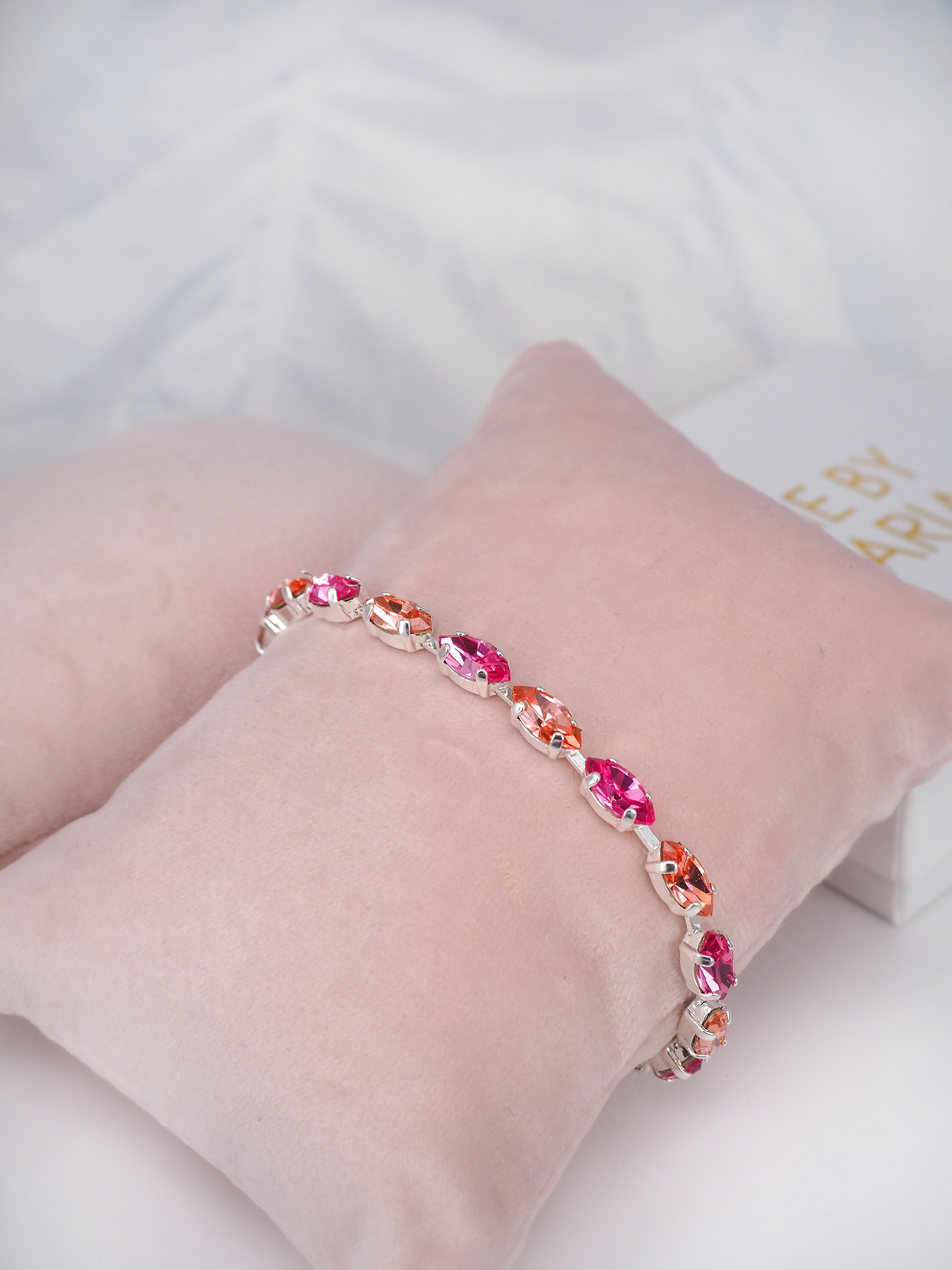 Bracelet Hannah Rose/Rose Peach Silver