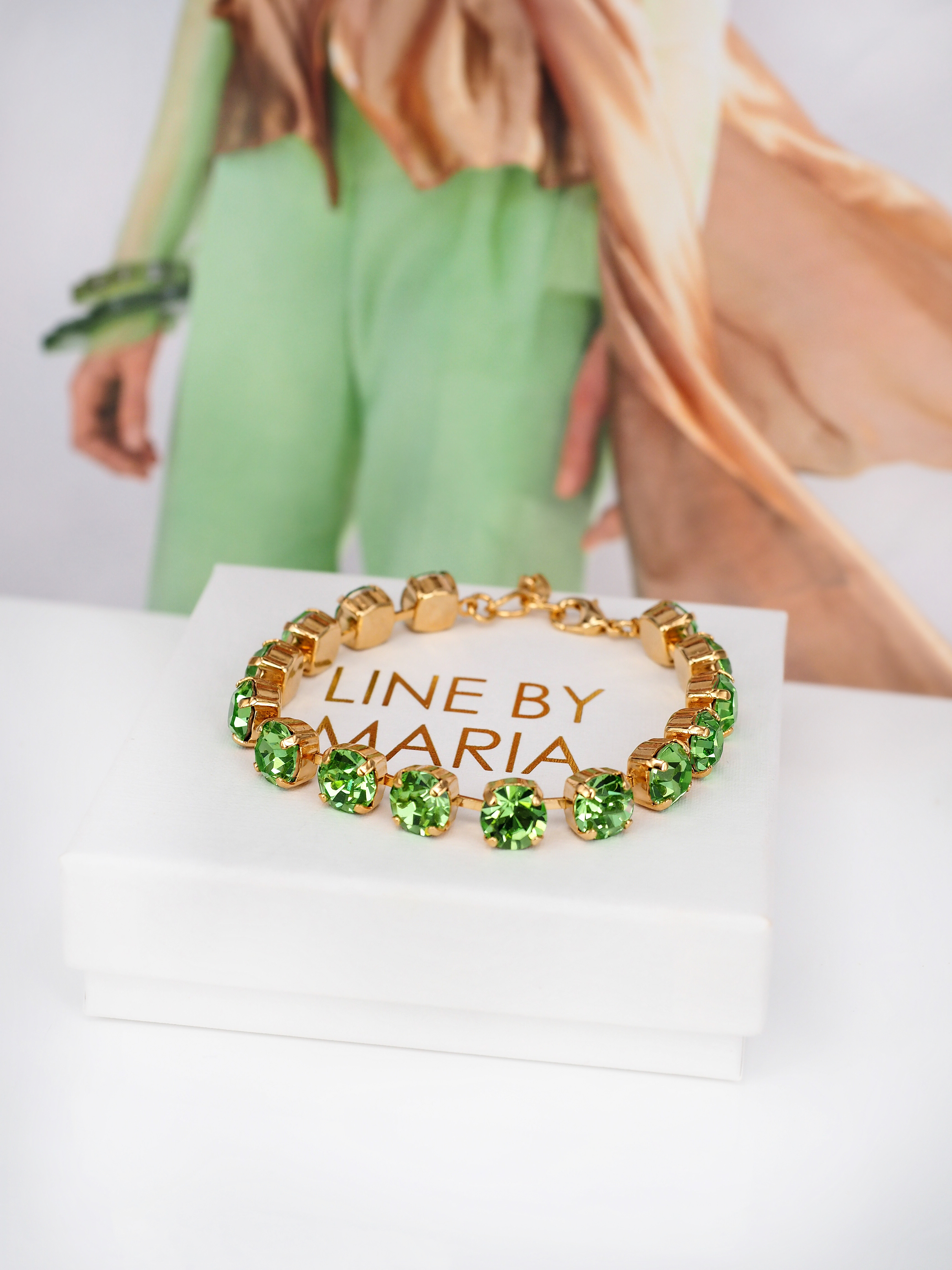 Bracelet Maya Peridot Gold