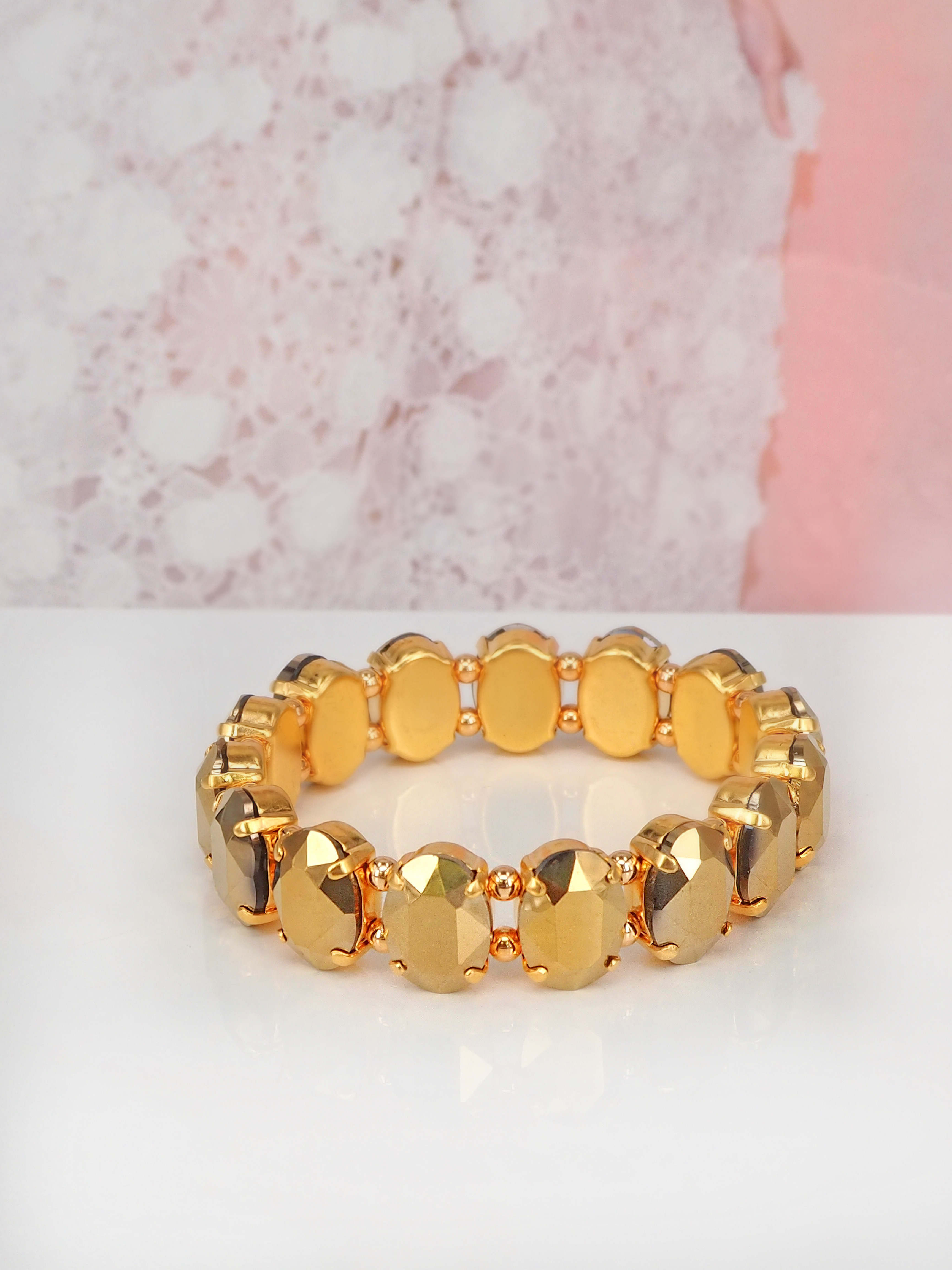 Armband Eliza Golden crystal Gold