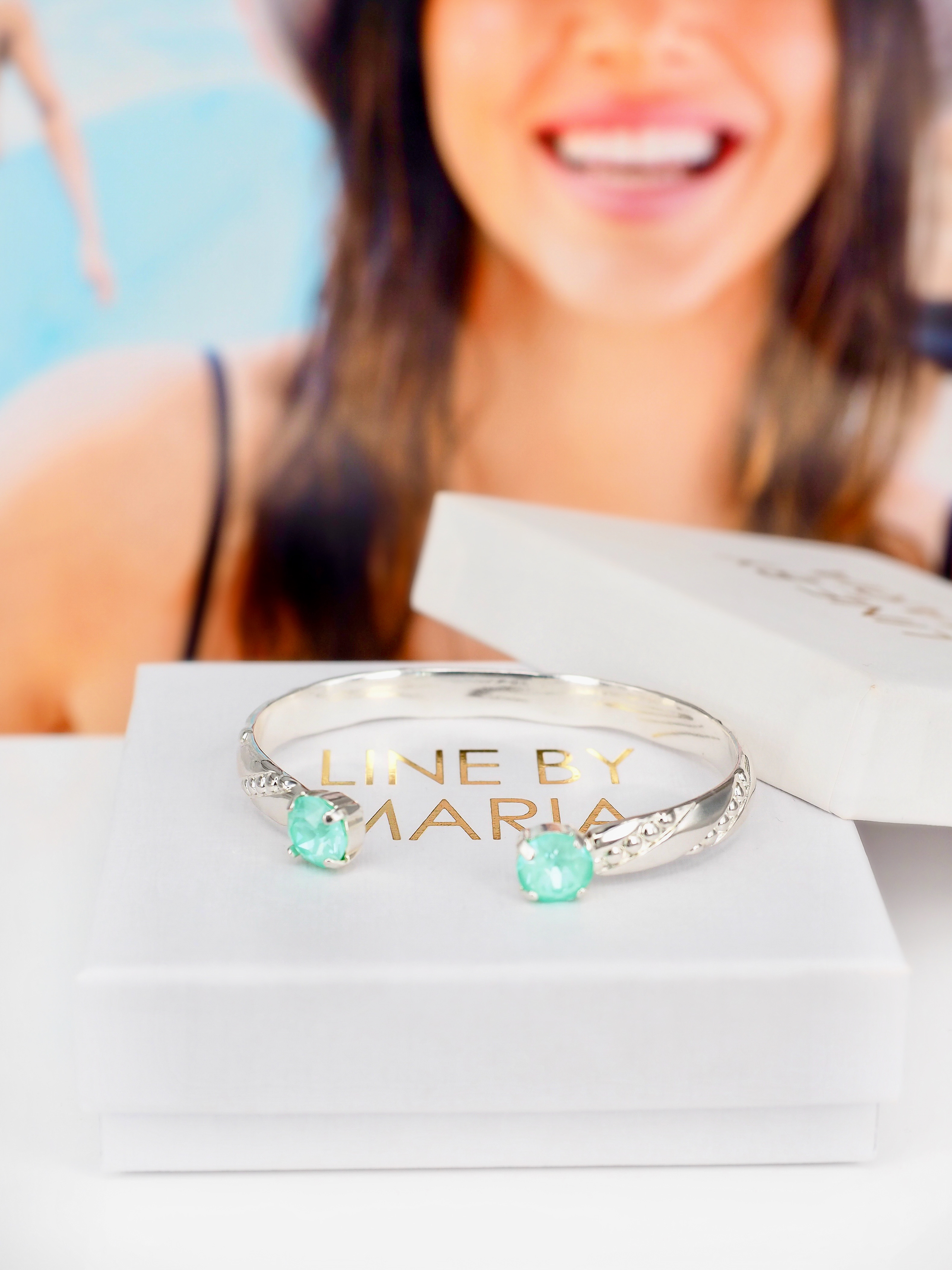Armband Amy Soft Mint Ignite Silver