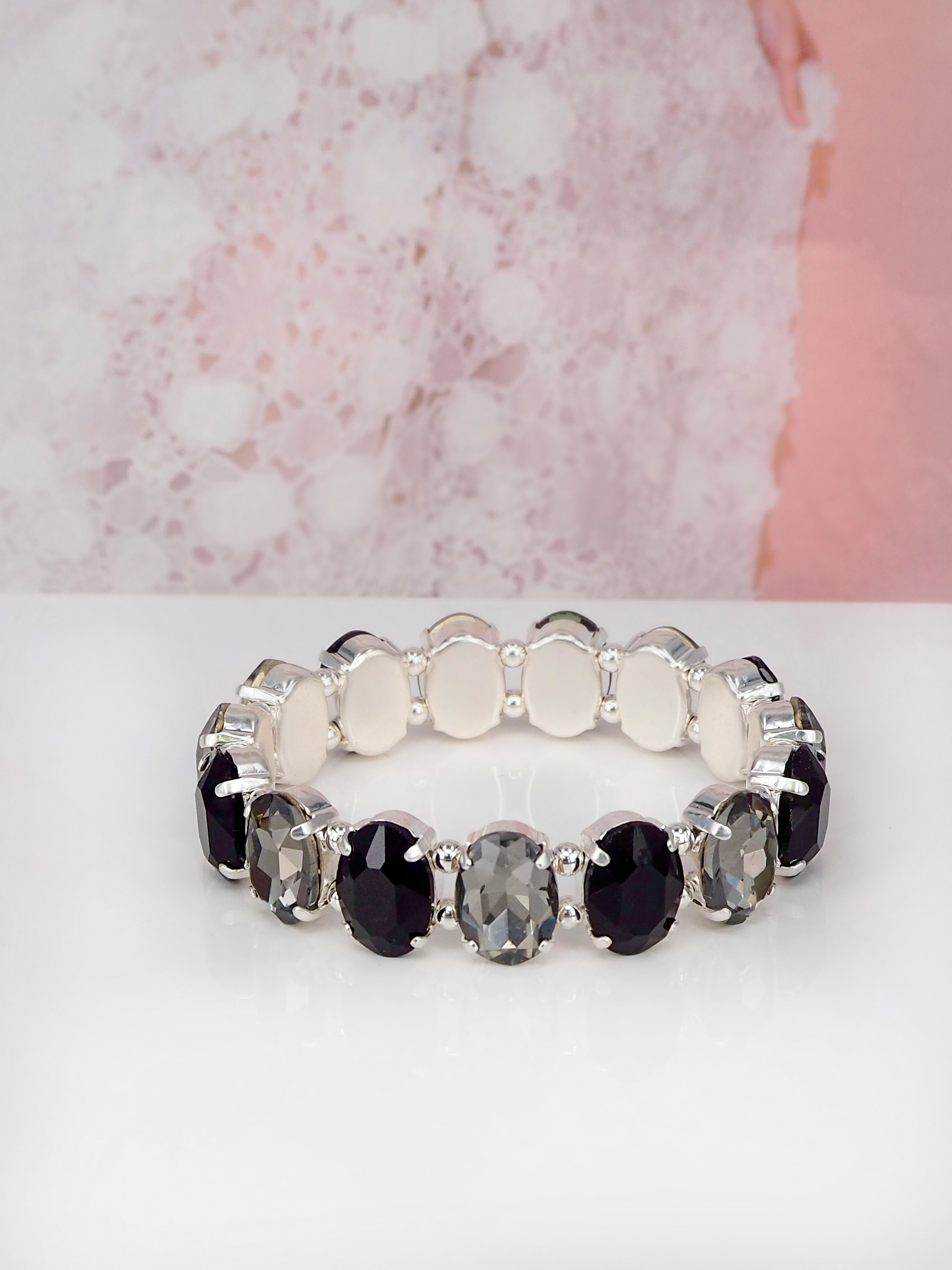 Armband Eliza Black combo Silver