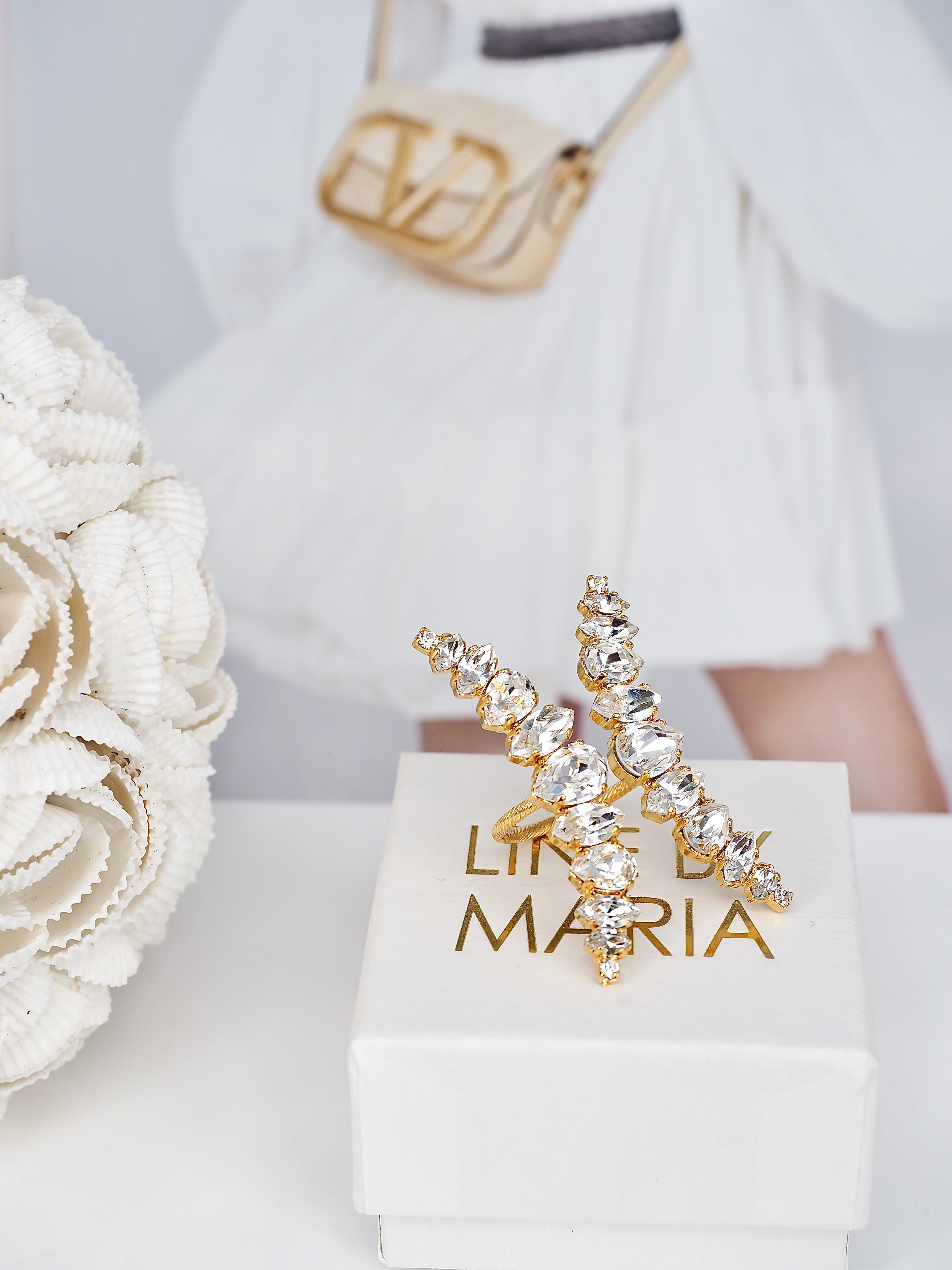 Ring Butterfly Clear Gold - 2
