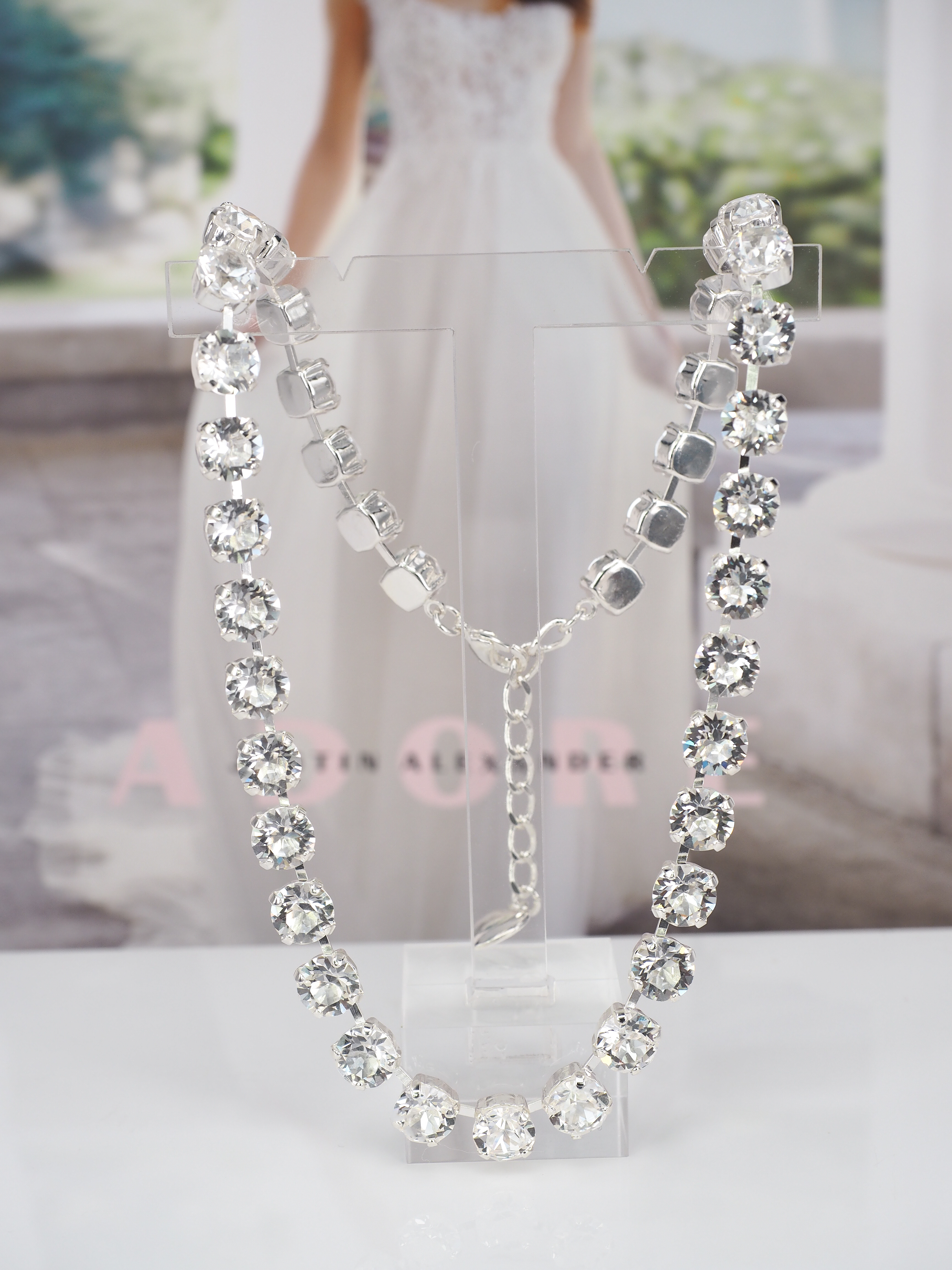 Halsband  Maya Clear Silver
