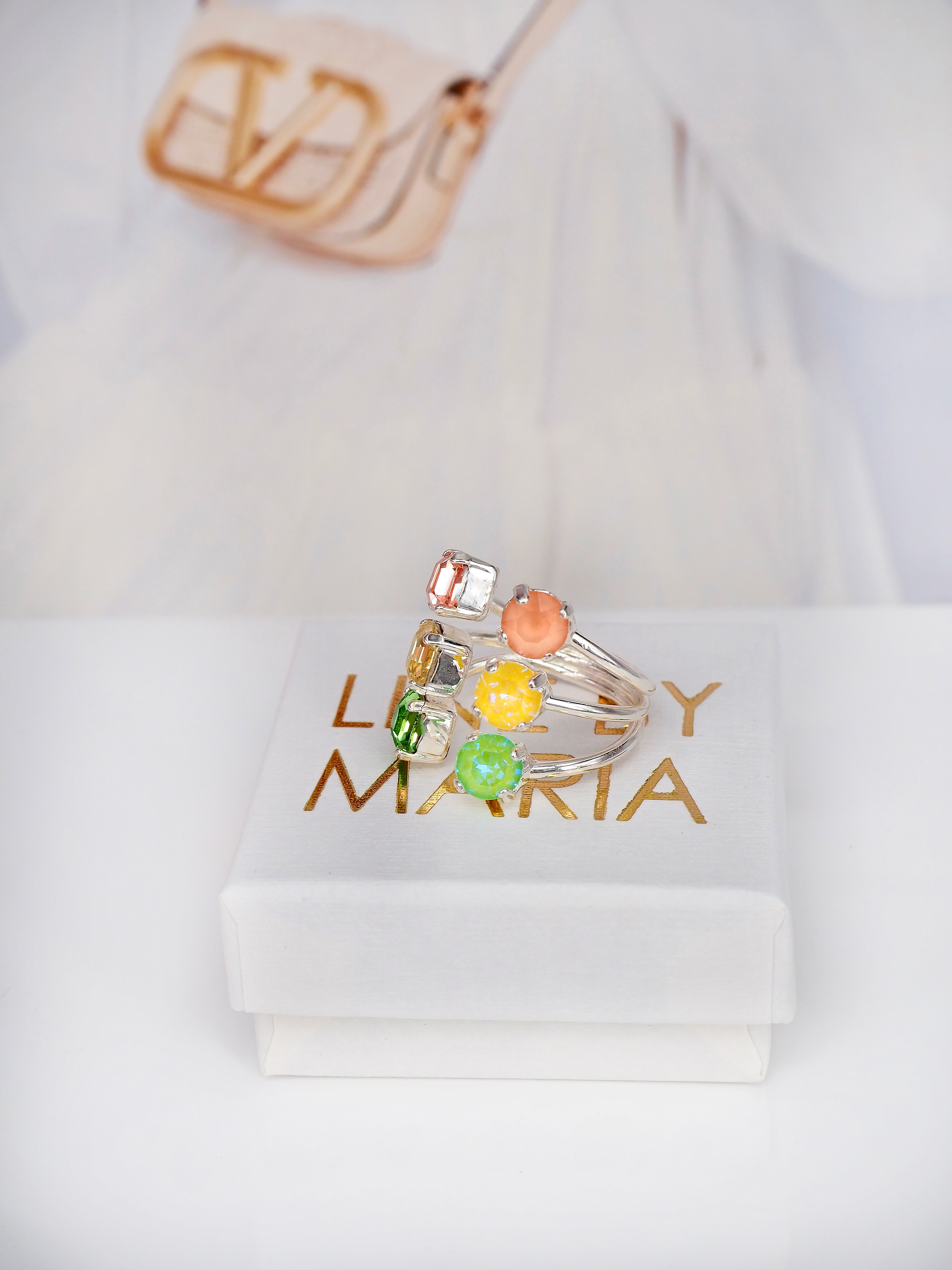 Ring Melina Pastel combo Silver - 2
