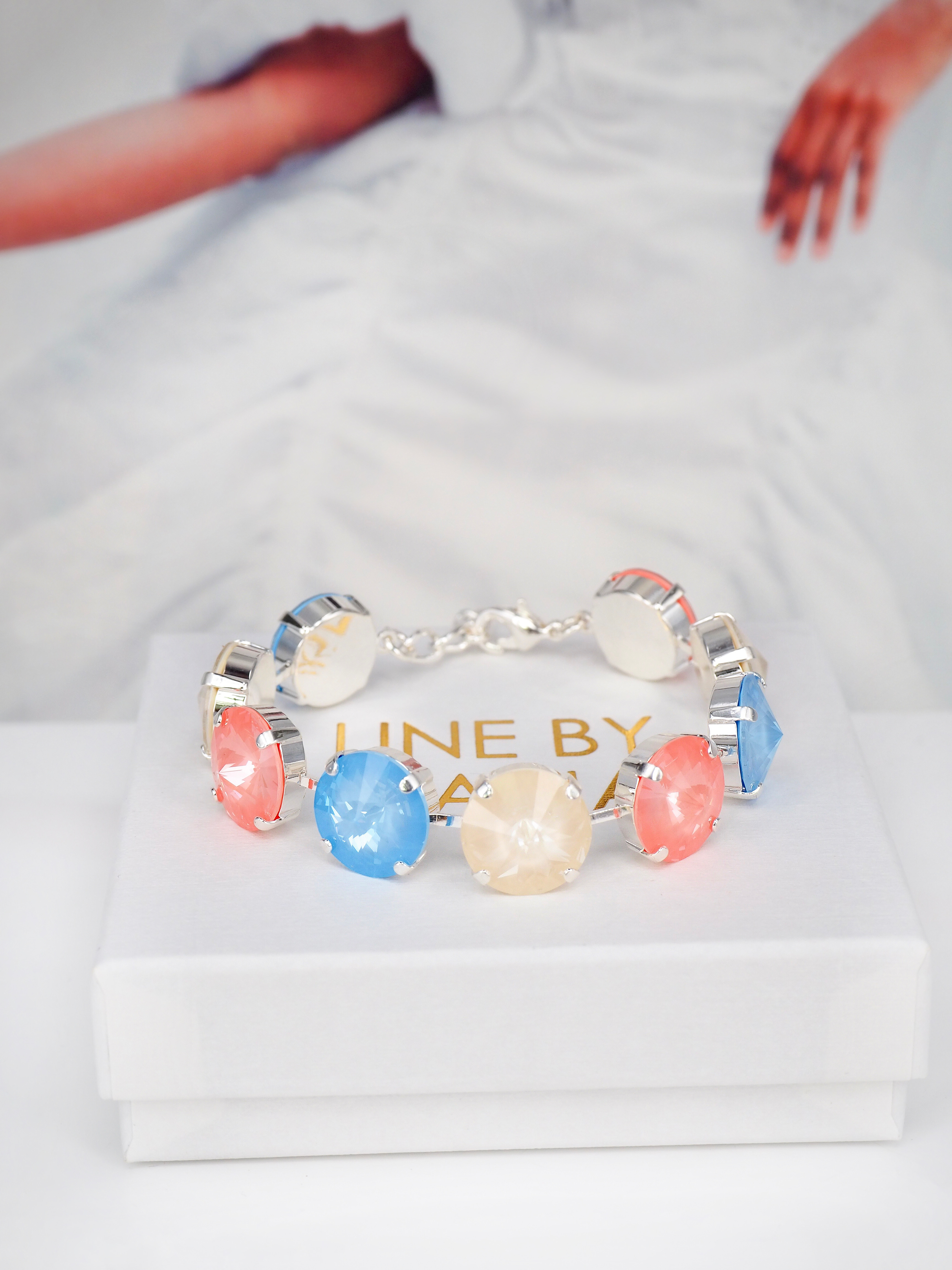 Armband Angelina Pastello Silver