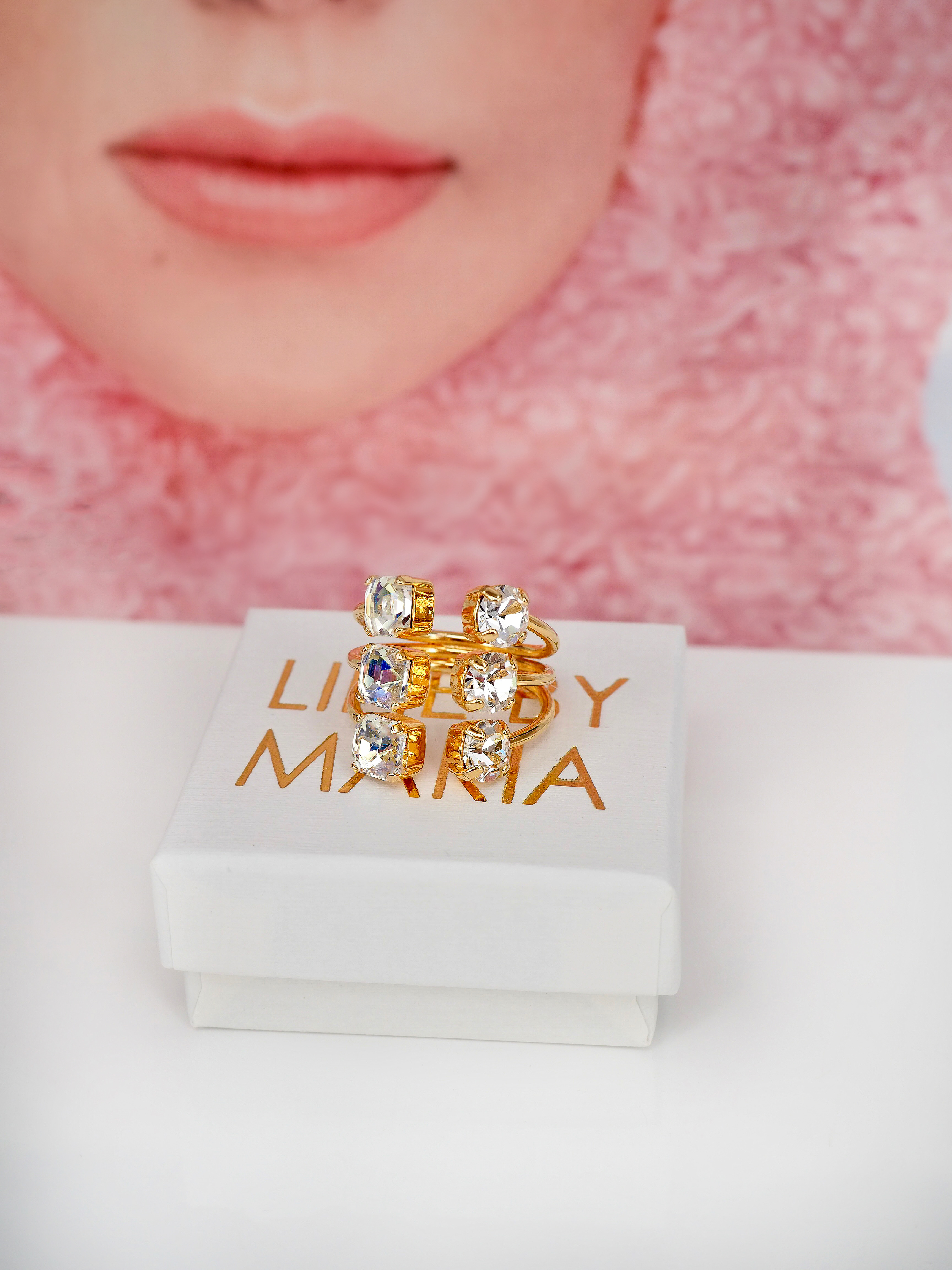 Ring Melina Clear Gold