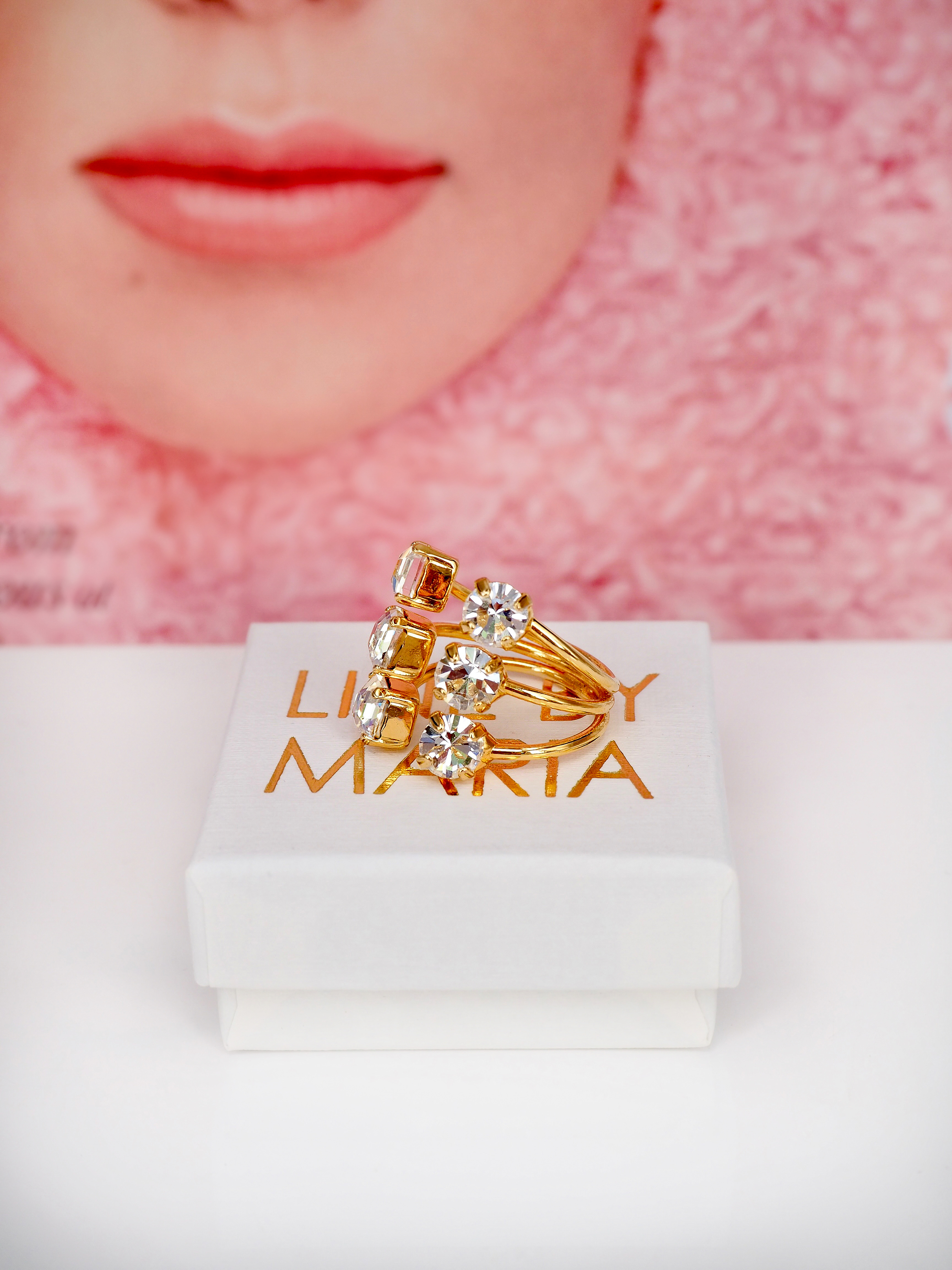 Ring Melina Clear Gold - 2