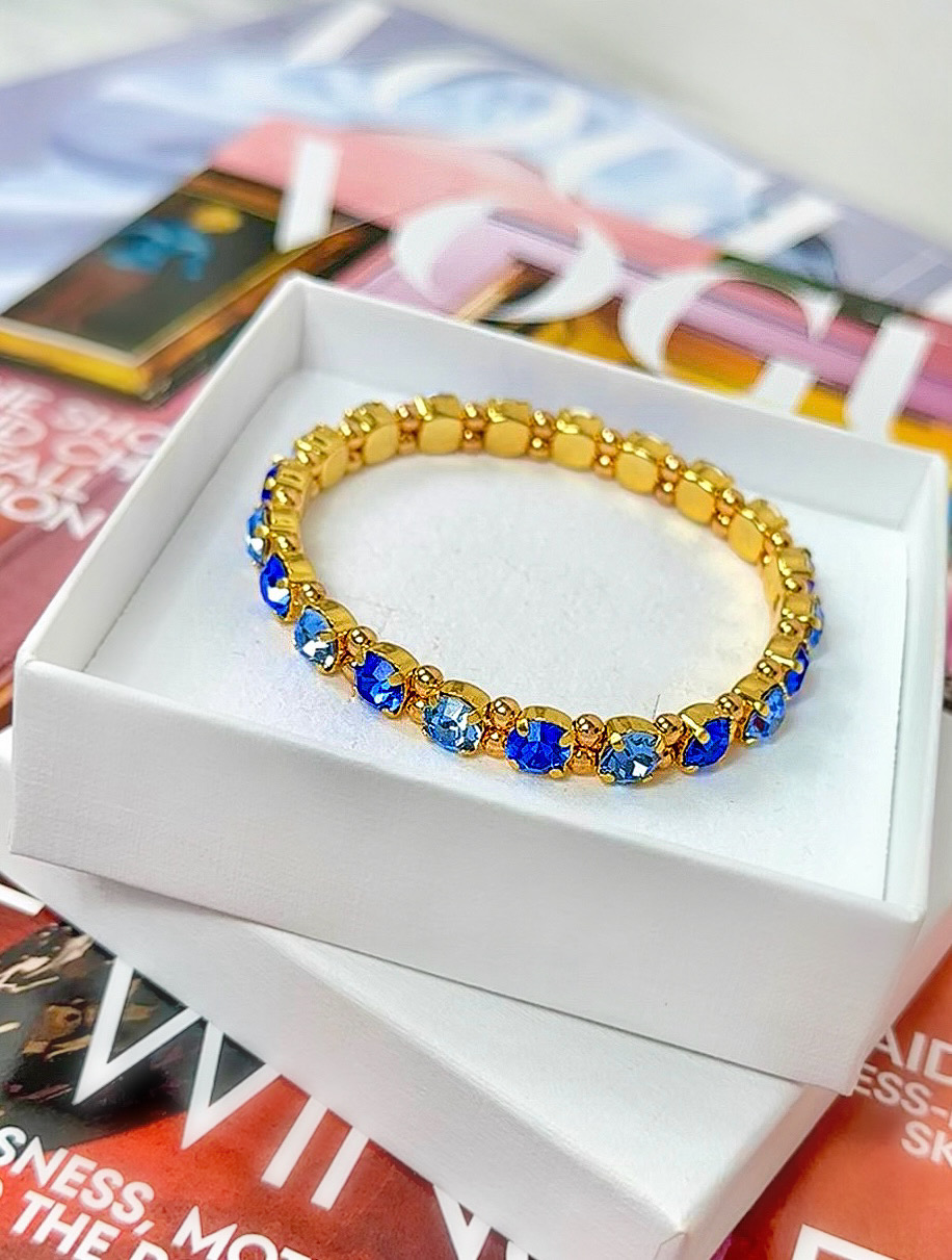 Armband Maxine Sapphire combo Gold
