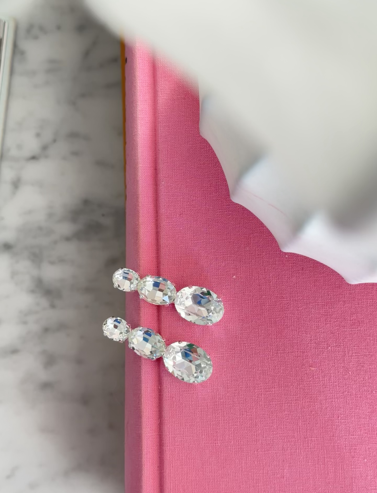 Earring Carmen Clear Crystal Silver - 2