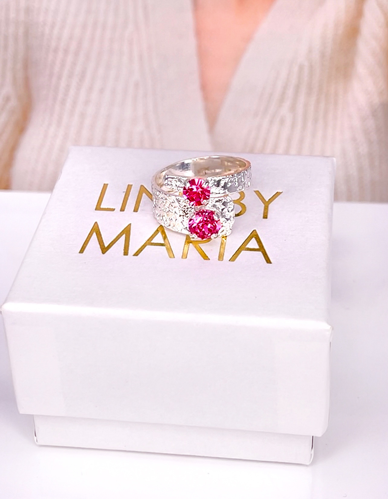 Ring Vanessa Wrap Rose Silver
